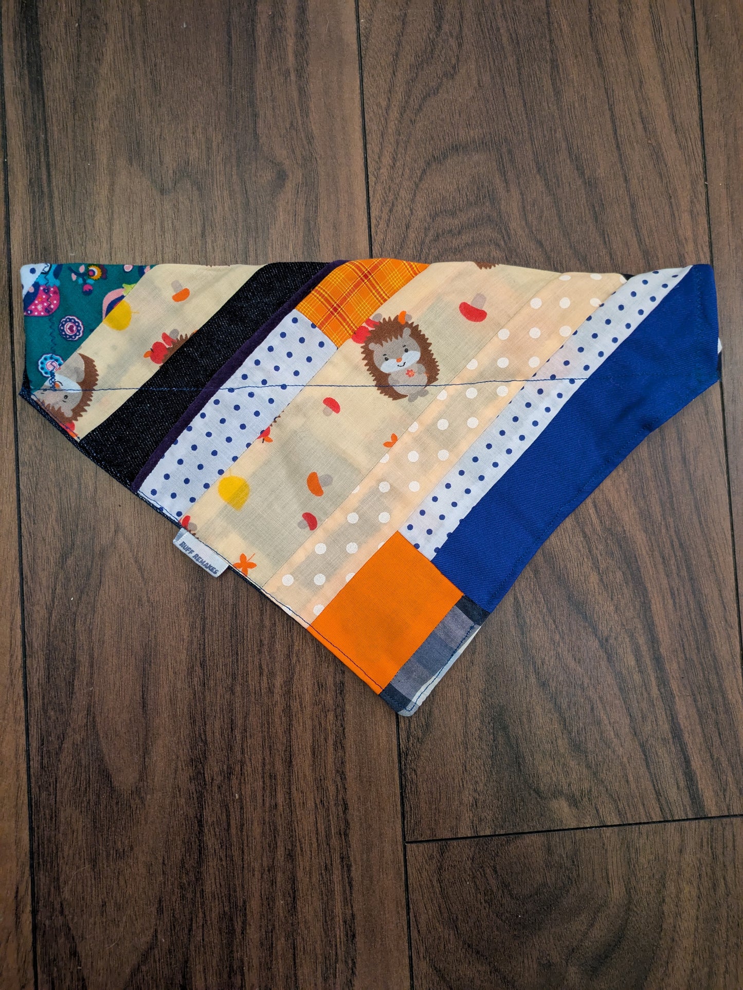 Fun Patchwork Dog Bandana - L/XL