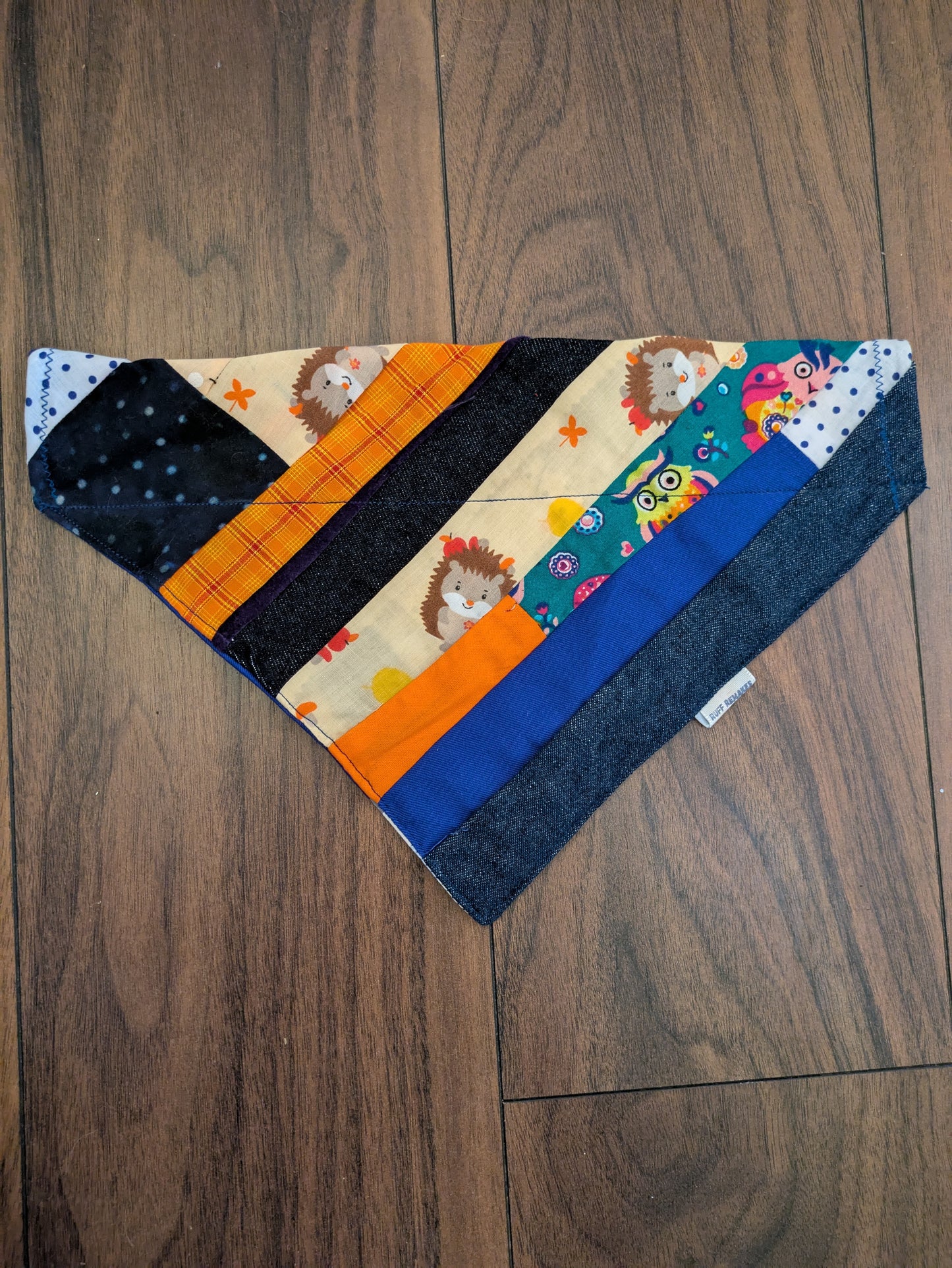 Fun Patchwork Dog Bandana - L/XL