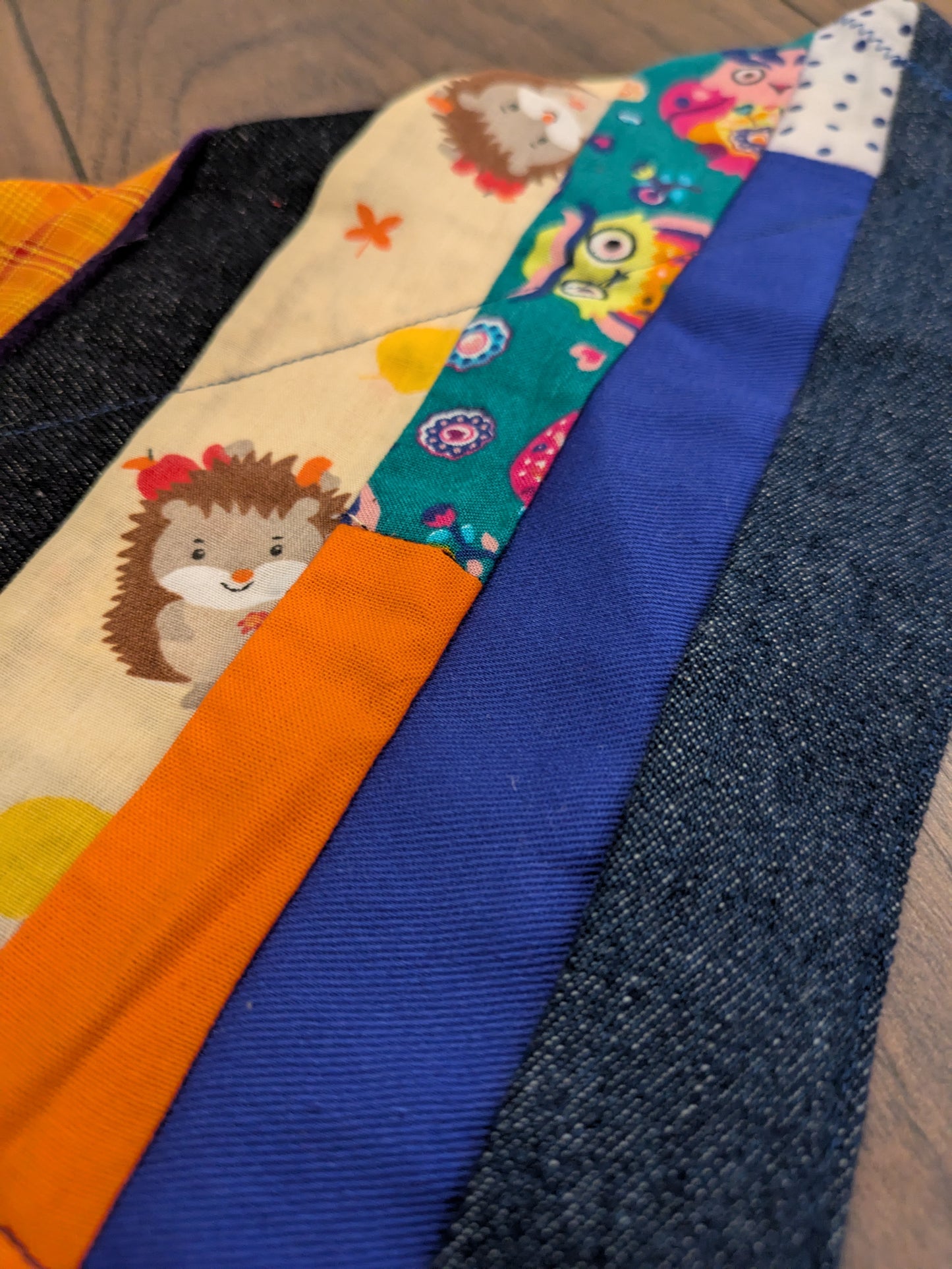 Fun Patchwork Dog Bandana - L/XL