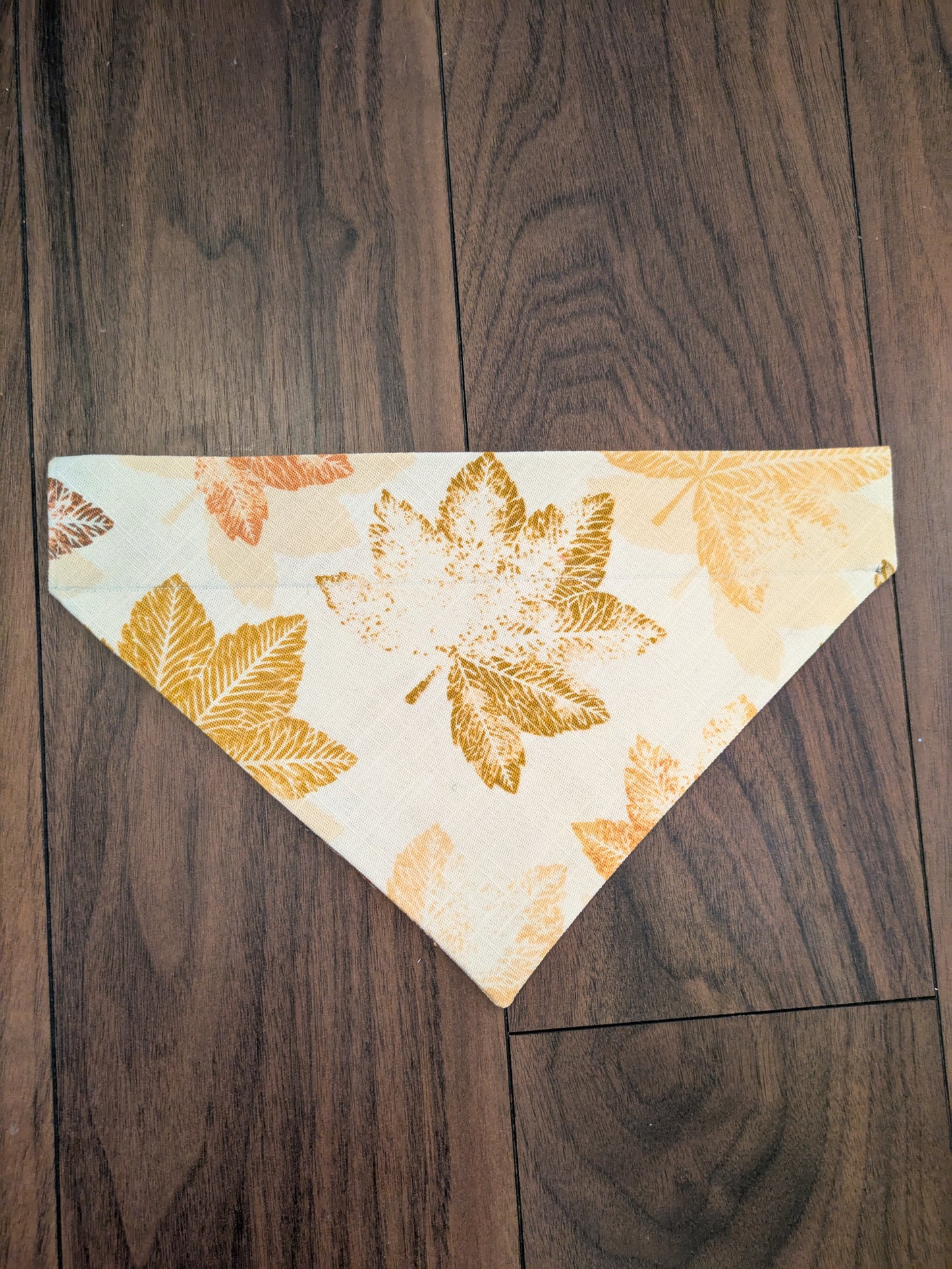 Leaf Print Dog Bandana - L/XL