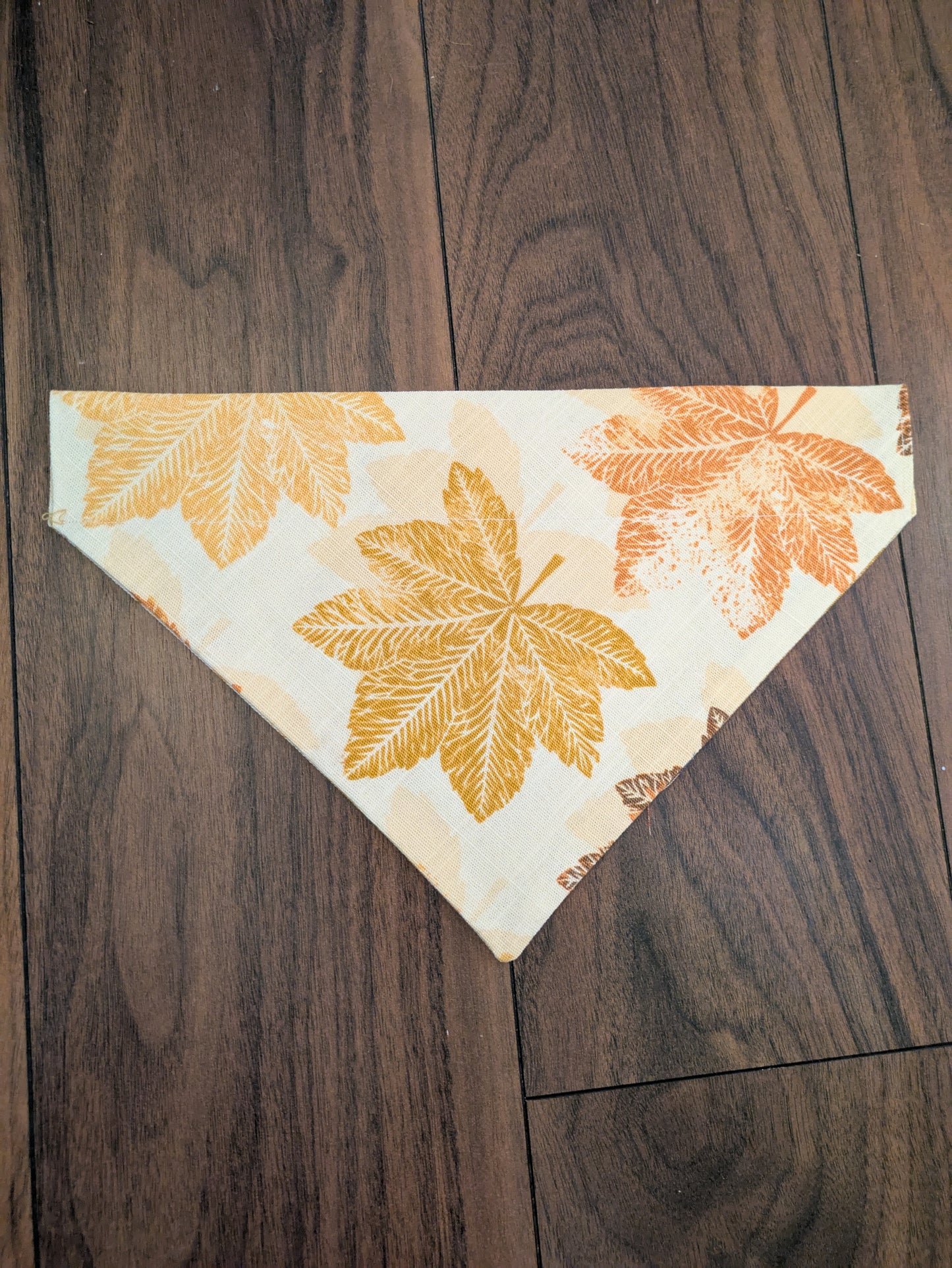 Leaf Print Dog Bandana - L/XL