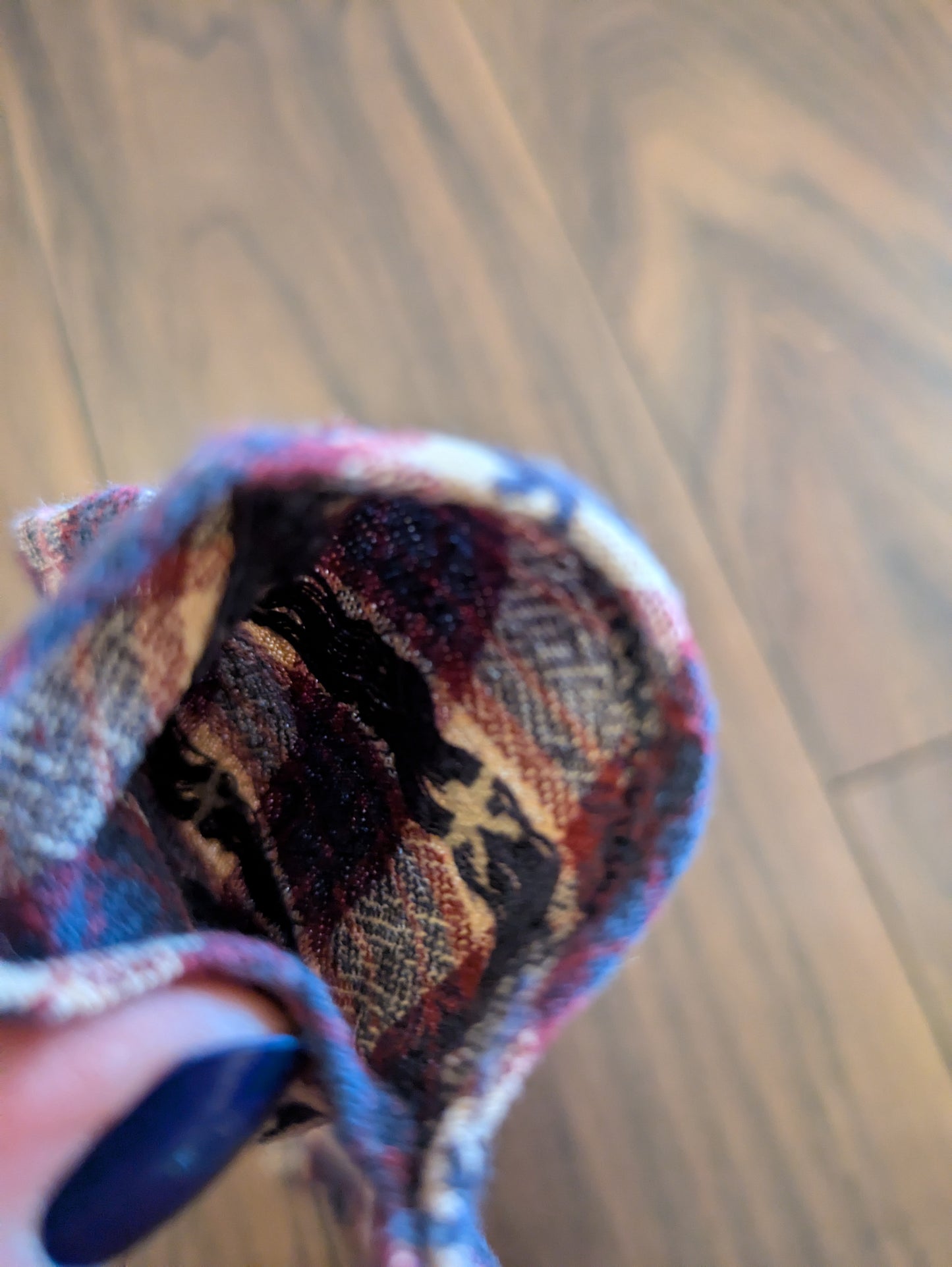 Fringed Cowboy Check Dog Bandana