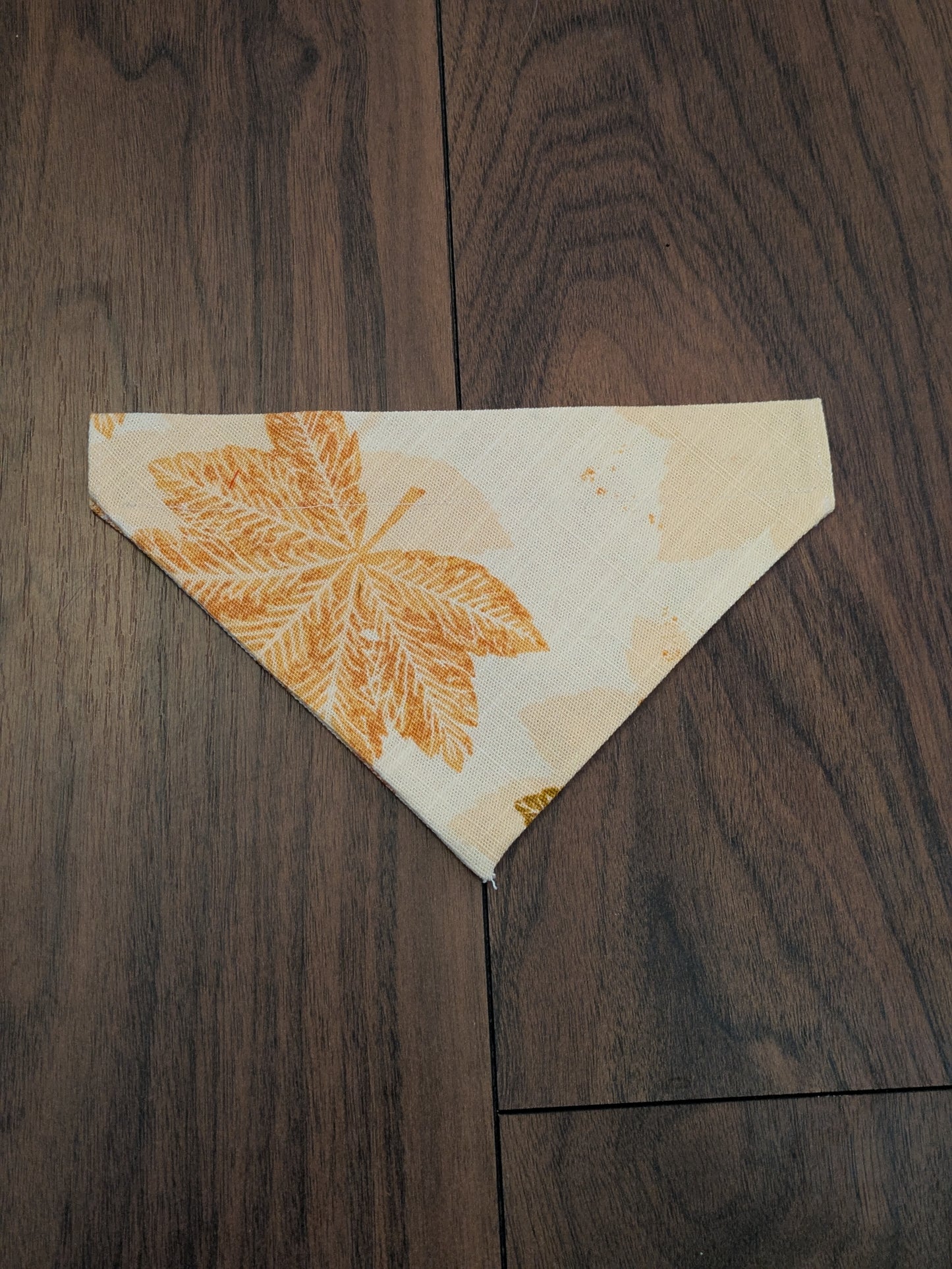 Leaf Print Dog Bandana - S