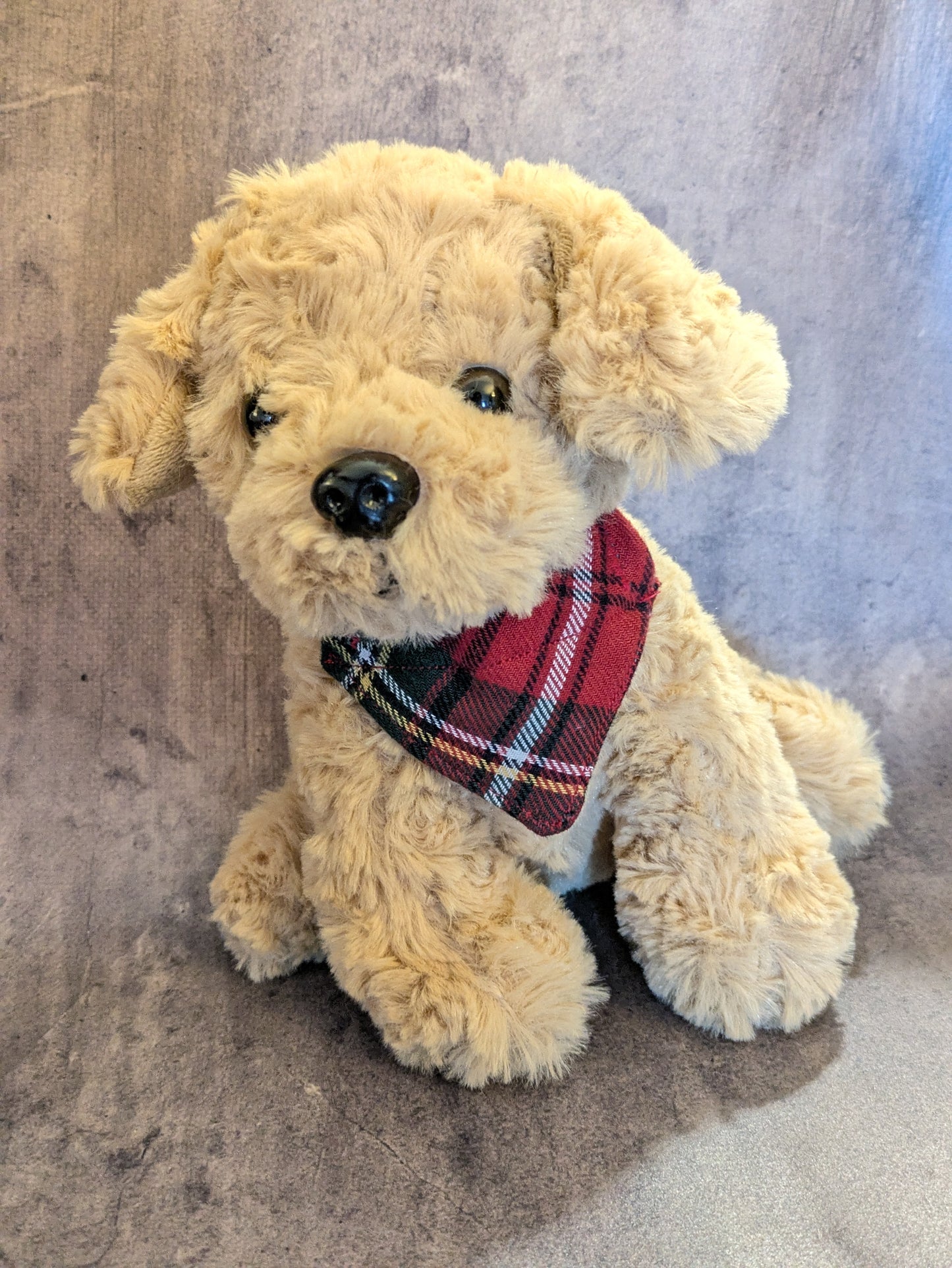 Red Plaid Dog Bandana