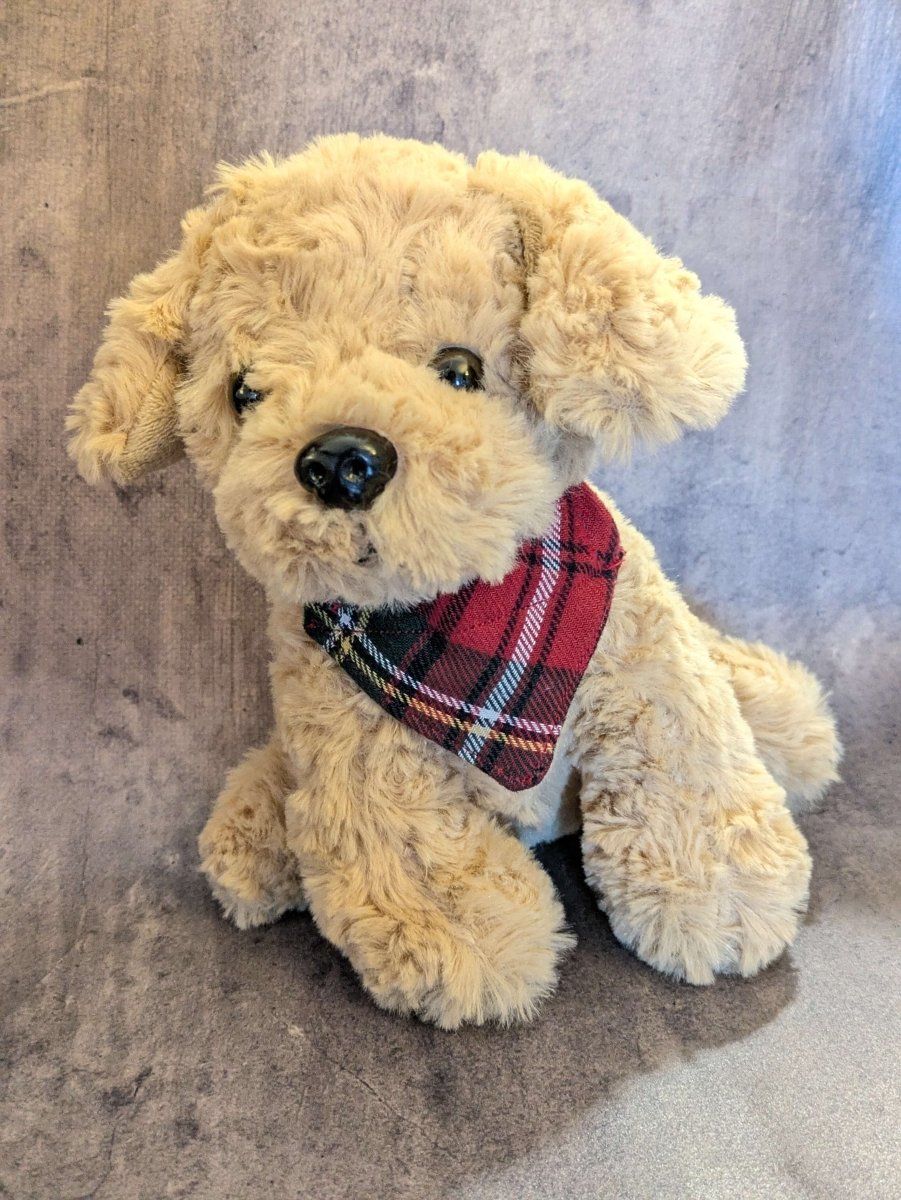 Red Plaid Dog Bandana - Fetch & Fettle