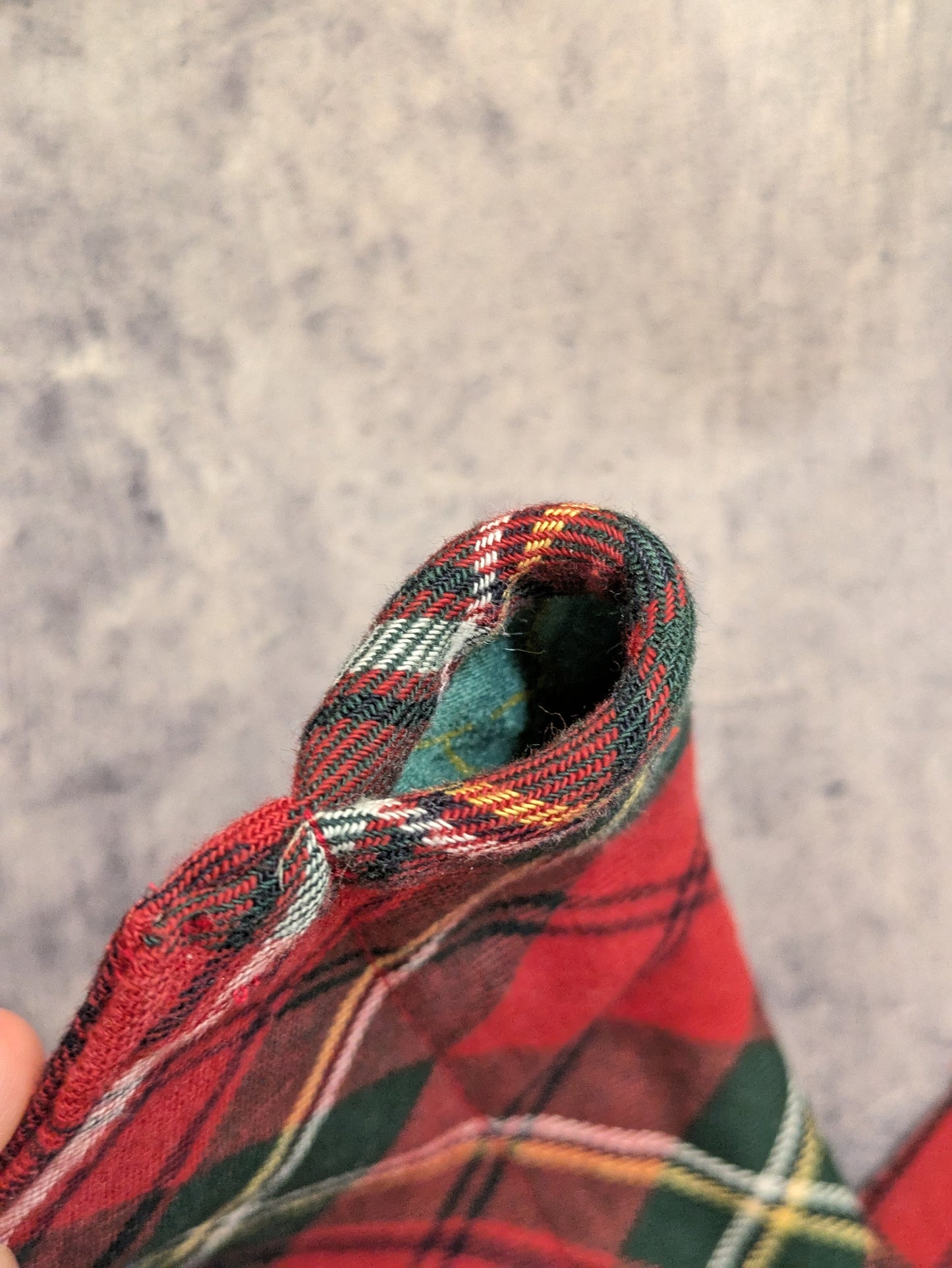 Red Plaid Dog Bandana