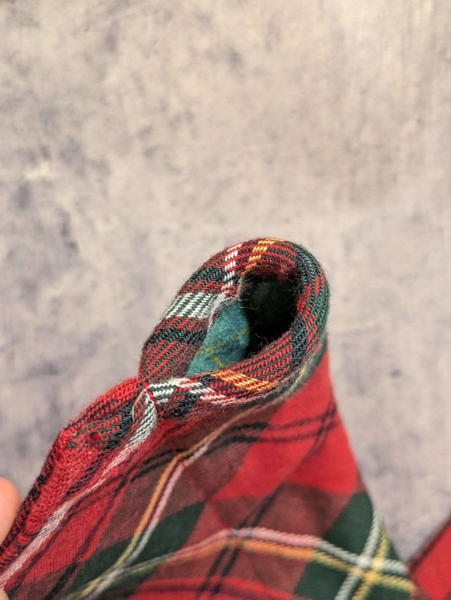 Red Plaid Dog Bandana - Fetch & Fettle