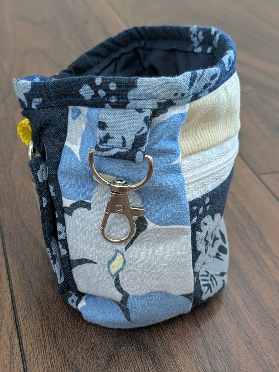 Floral denim - dog treat pouch - Fetch & Fettle