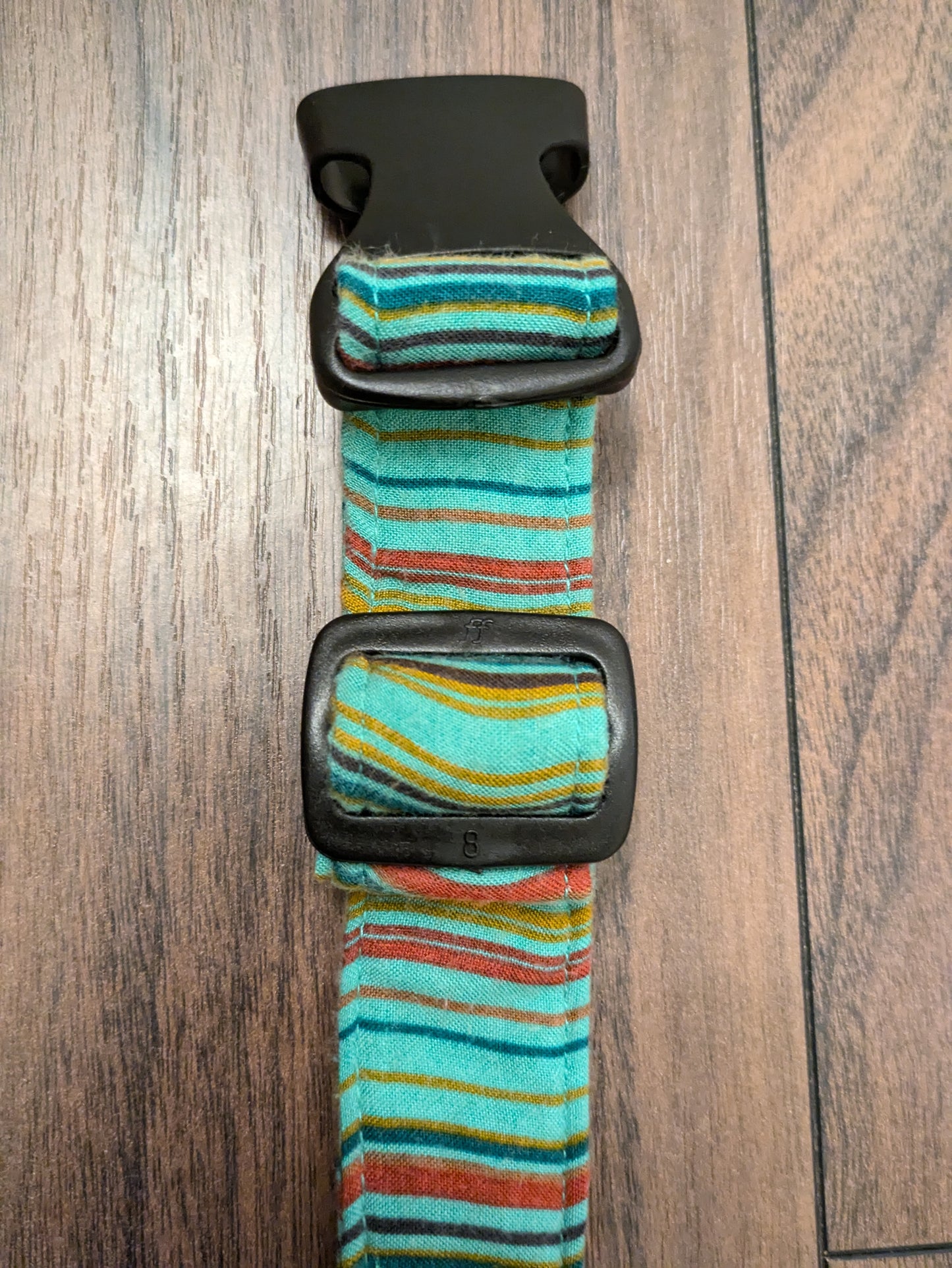 Turquoise spice - upcycled dog collar (medium)