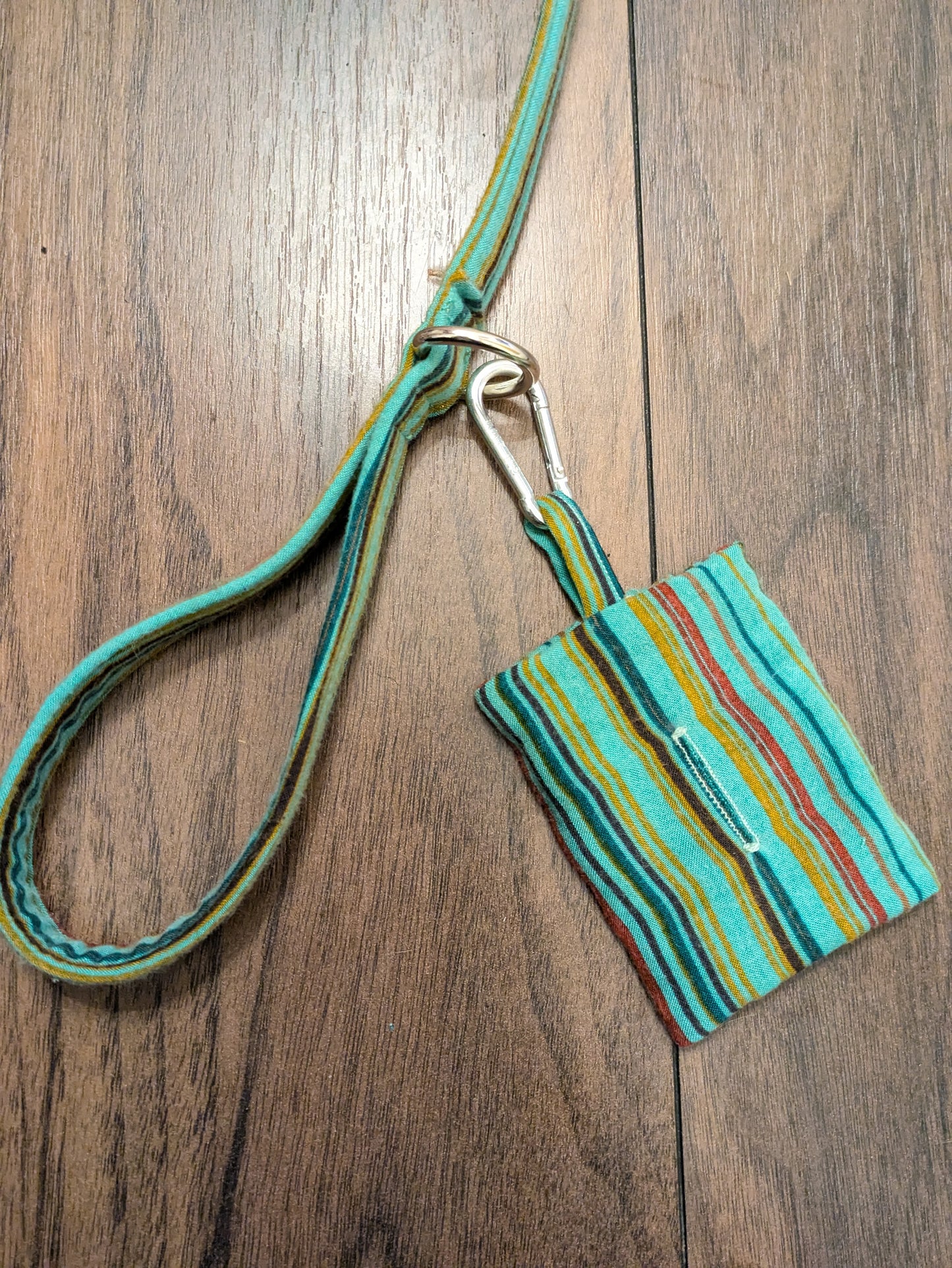 Turquoise spice poo bag holder
