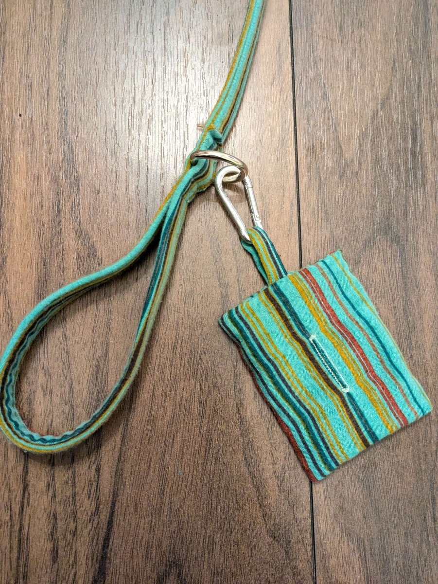 Turquoise spice poo bag holder - Fetch & Fettle