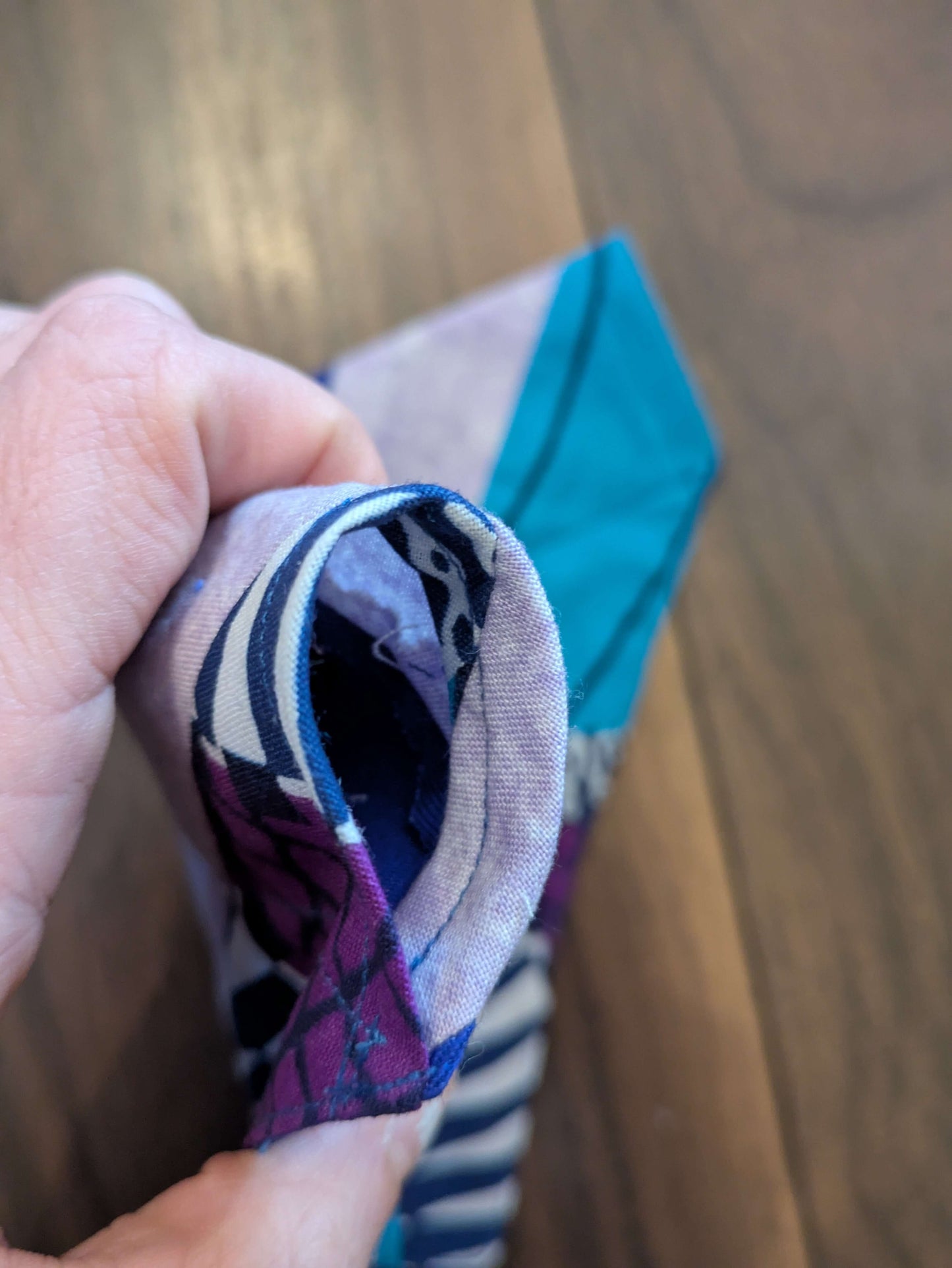 African Patchwork Dog Bandana - M