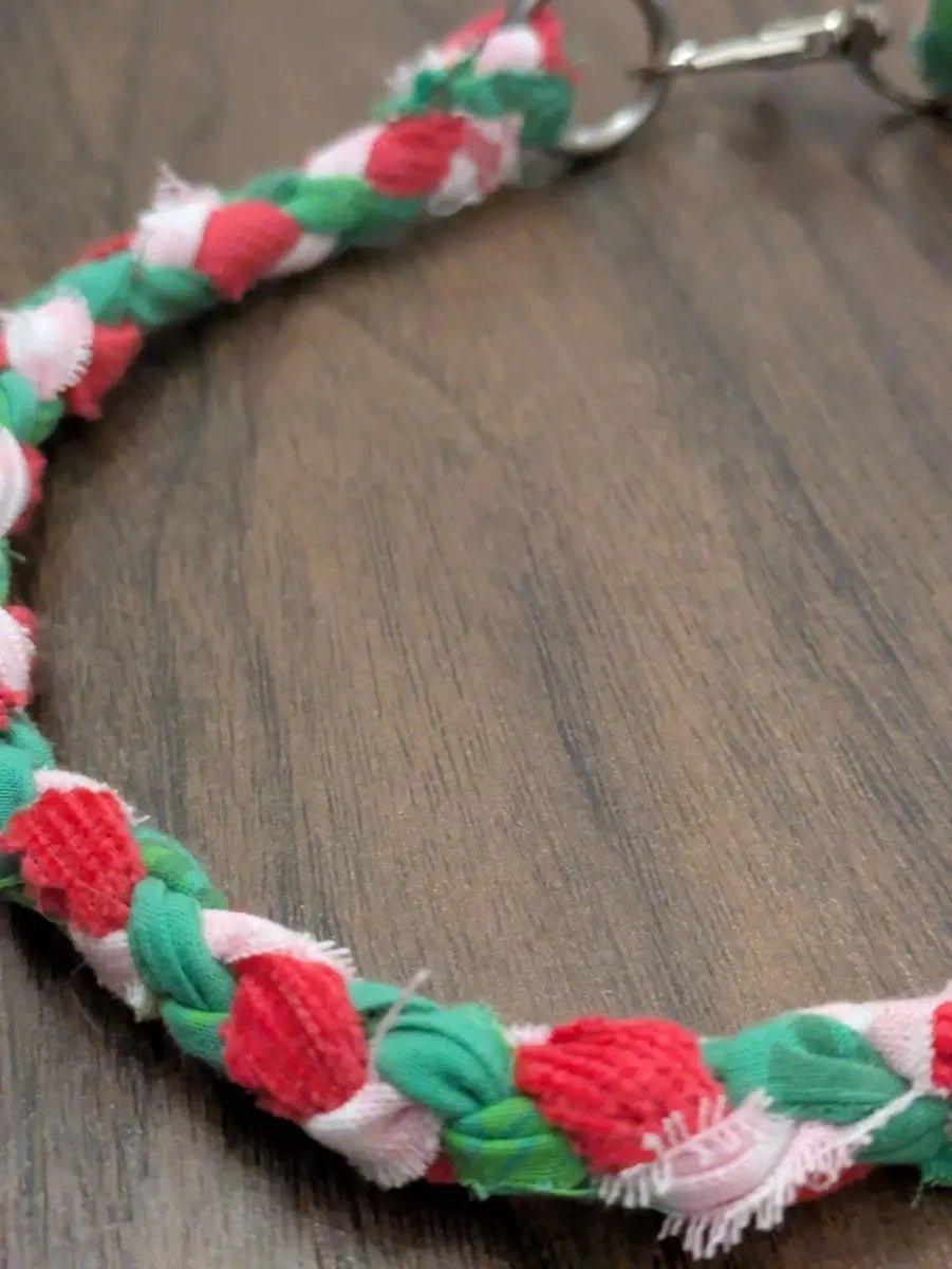Fabric rope dog house collar - Large - Fetch & Fettle