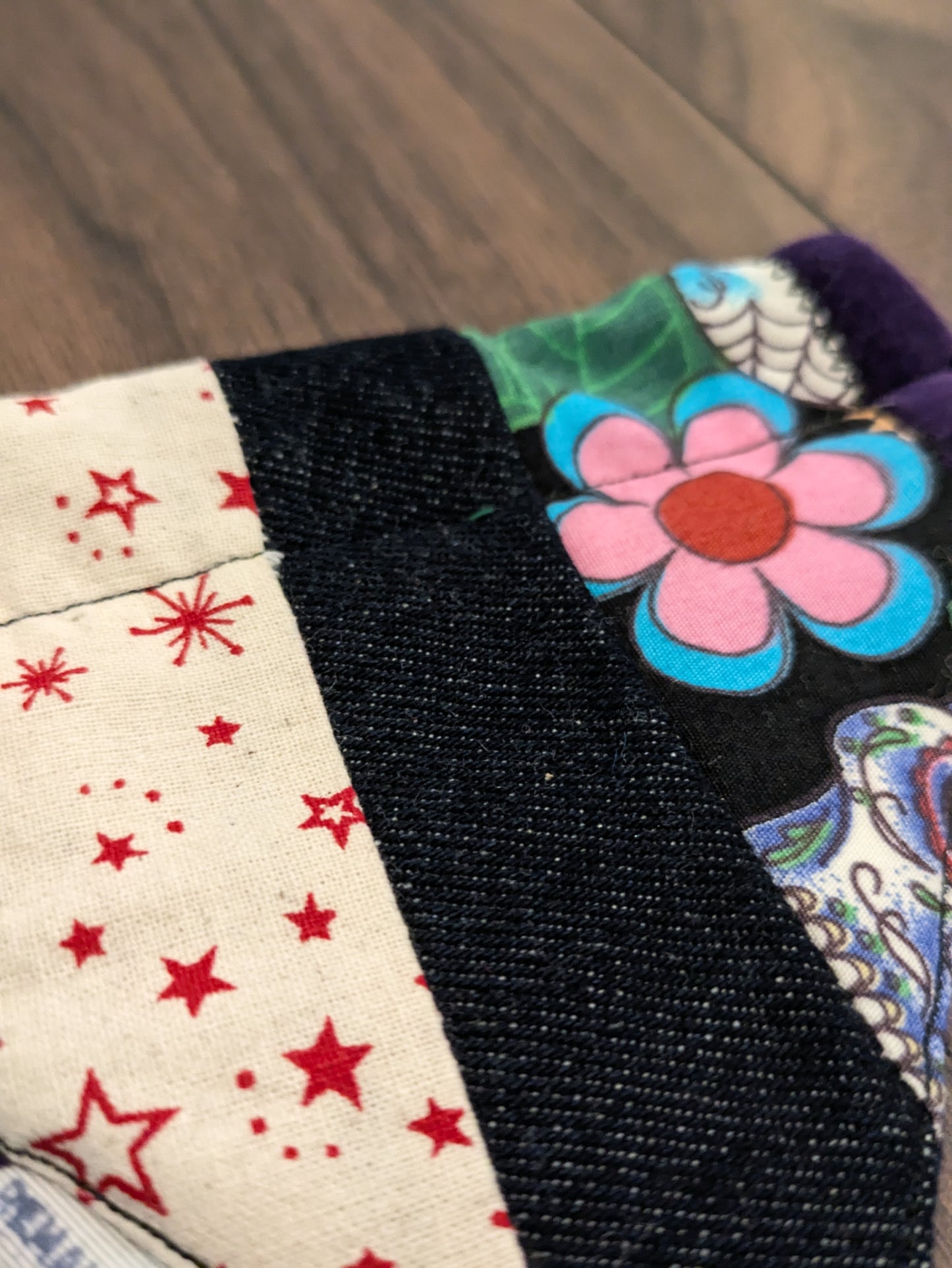 Patchwork Dog Bandana - XS