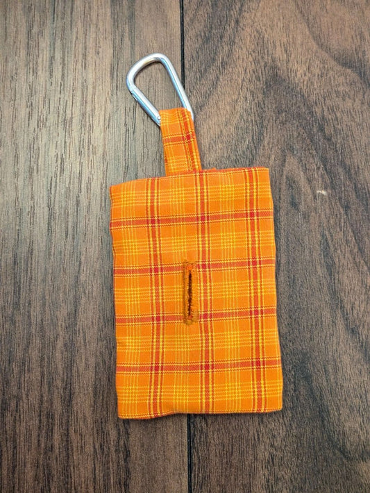 Orange poo bag holder - Fetch & Fettle
