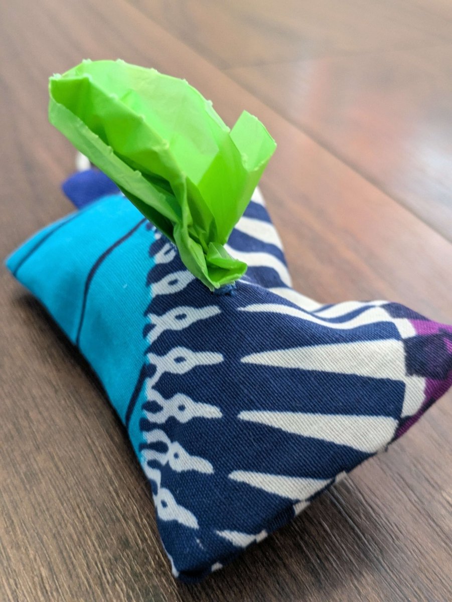 African print poo bag holder - Fetch & Fettle