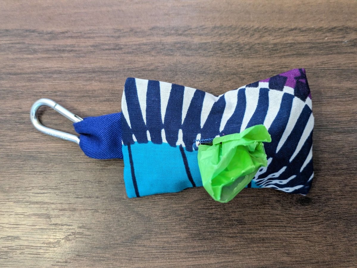 African print poo bag holder - Fetch & Fettle