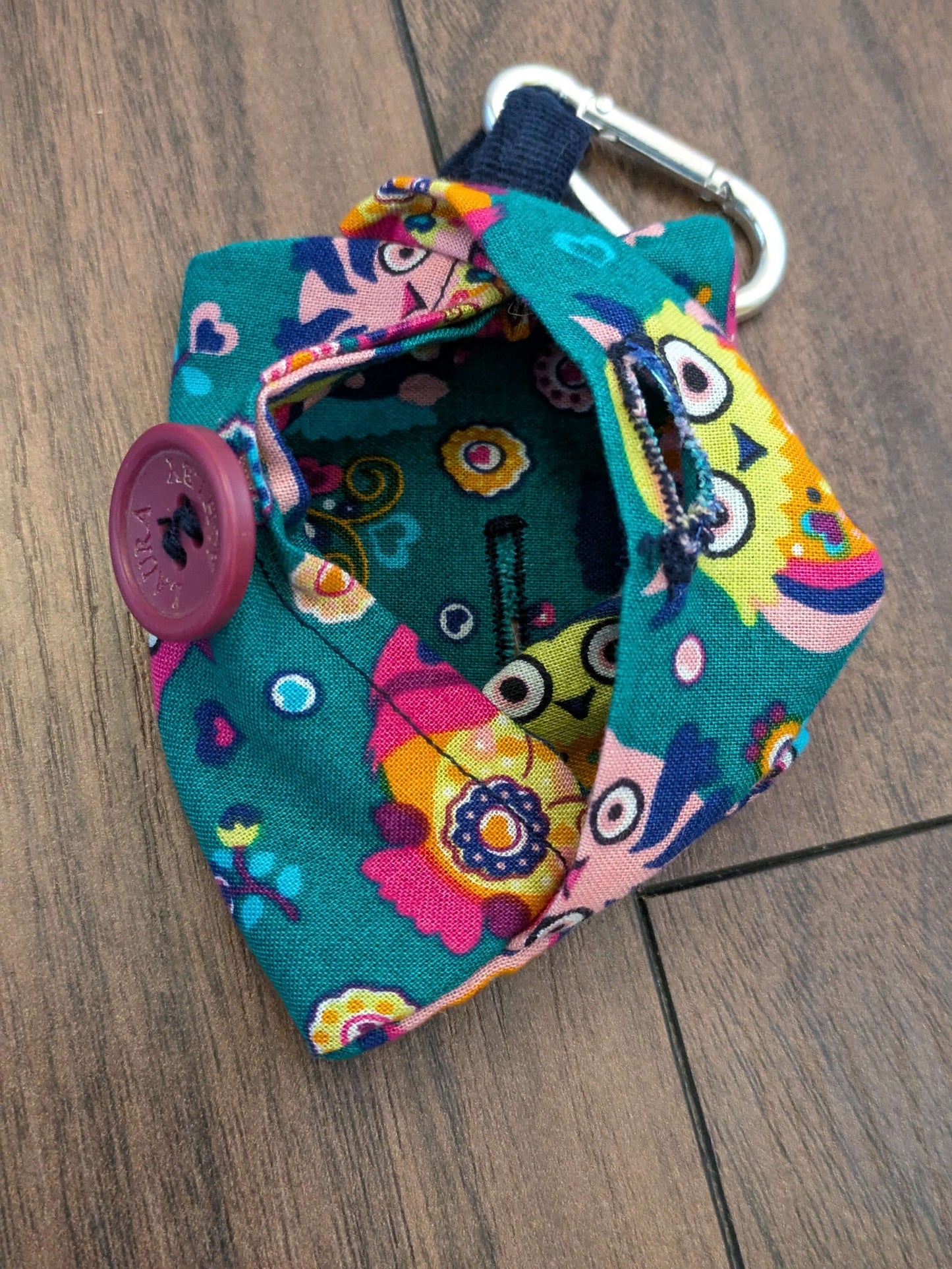 Bright owl poo bag holder