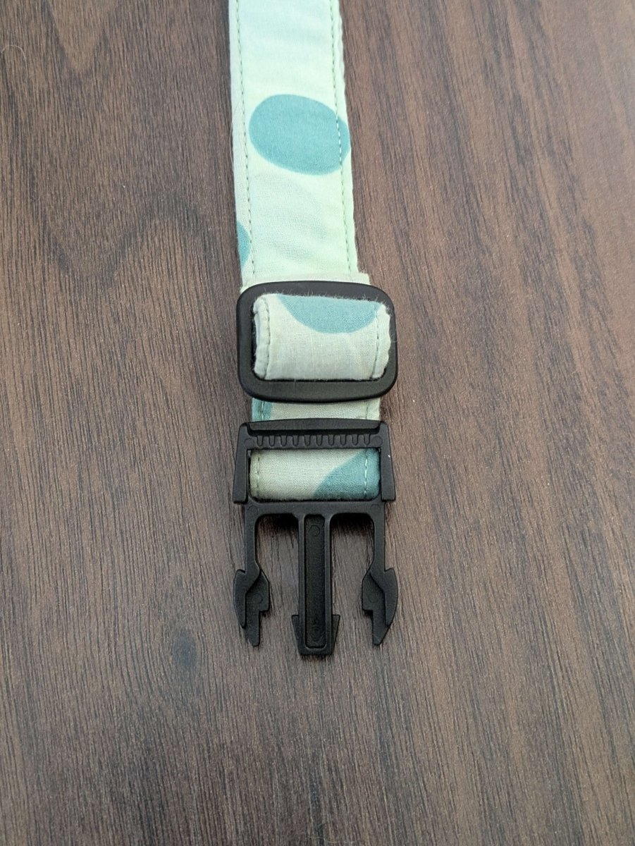 Dotty green - upcycled dog collar (small) - Fetch & Fettle
