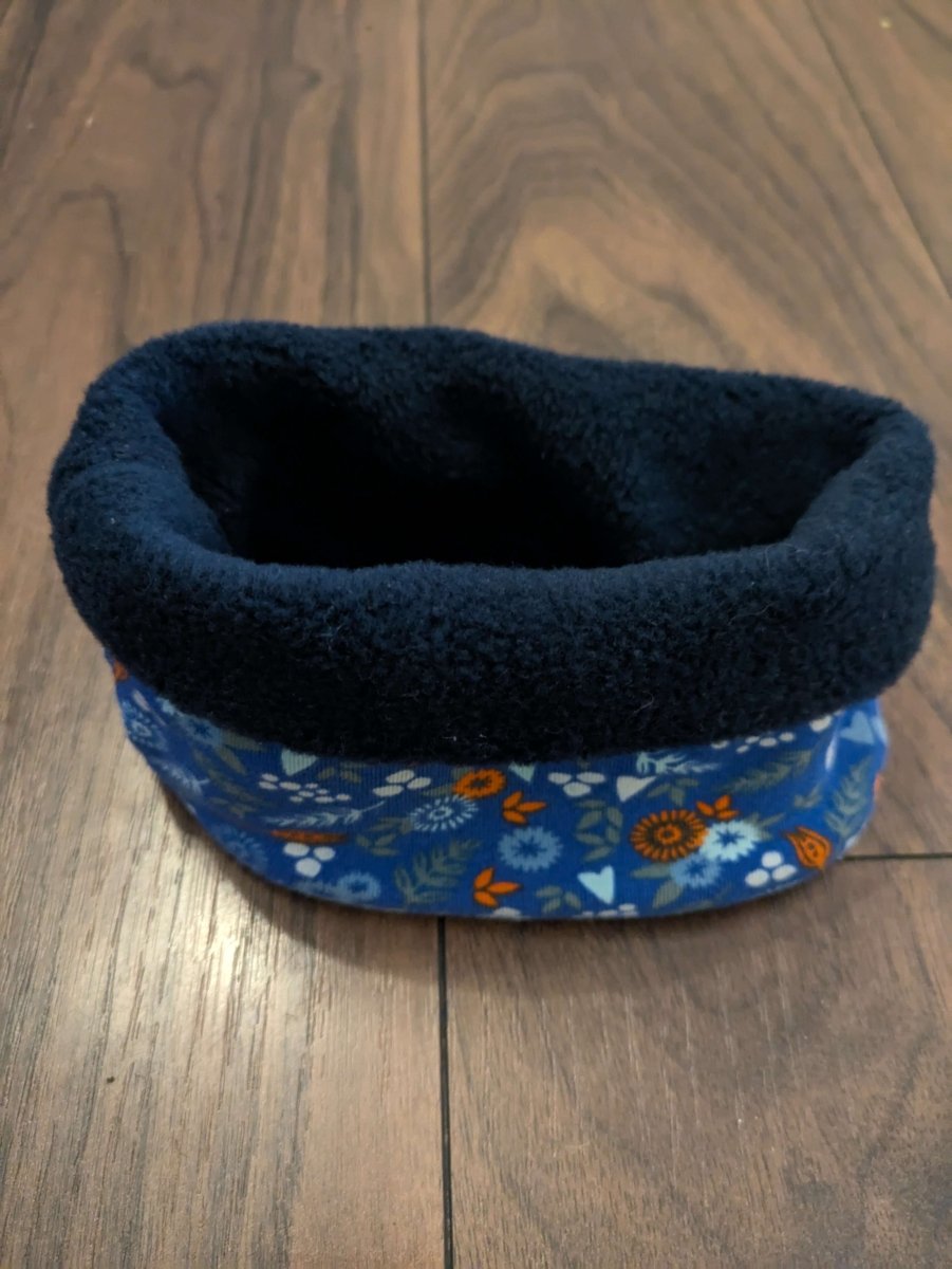 Blue heart upcycled Dog Scarf - Fetch & Fettle