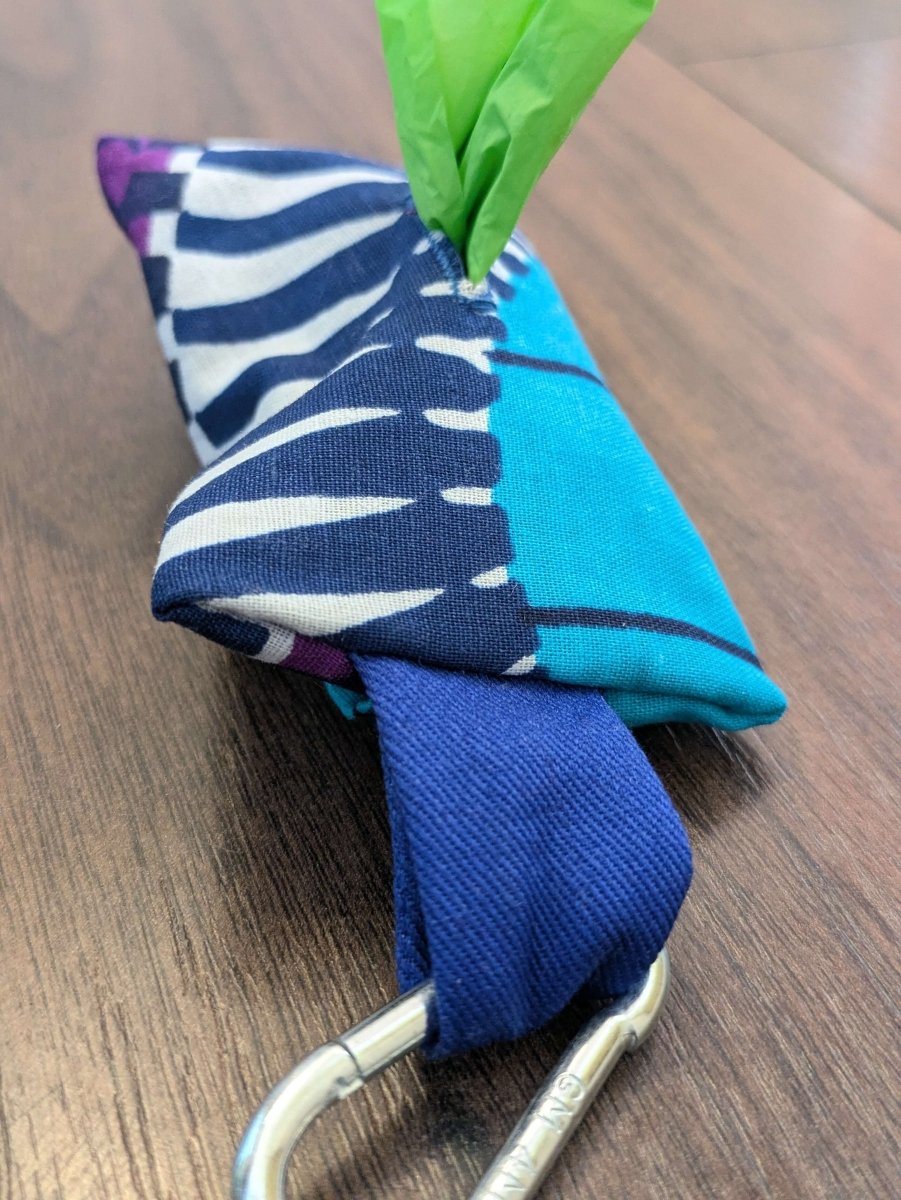 African print poo bag holder - Fetch & Fettle