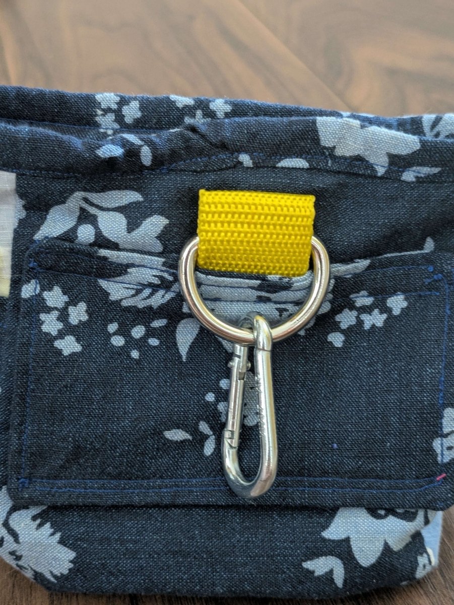 Floral denim - dog treat pouch - Fetch & Fettle