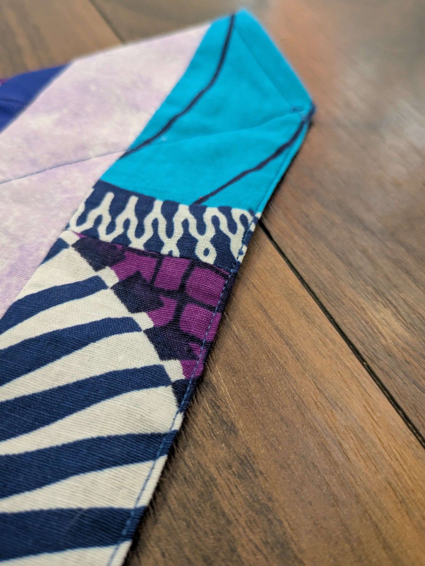 African Patchwork Dog Bandana - M