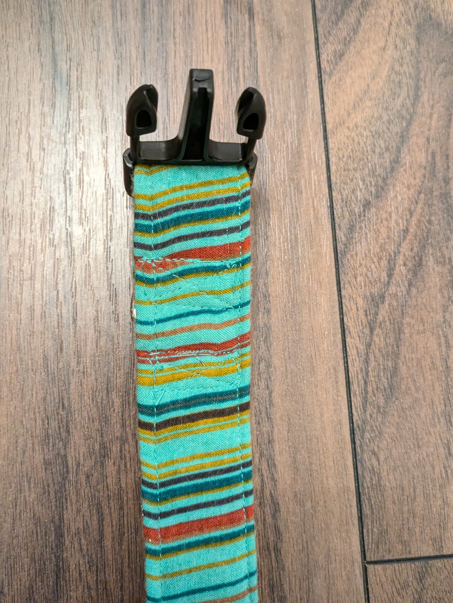 Turquoise spice - upcycled dog collar (medium)