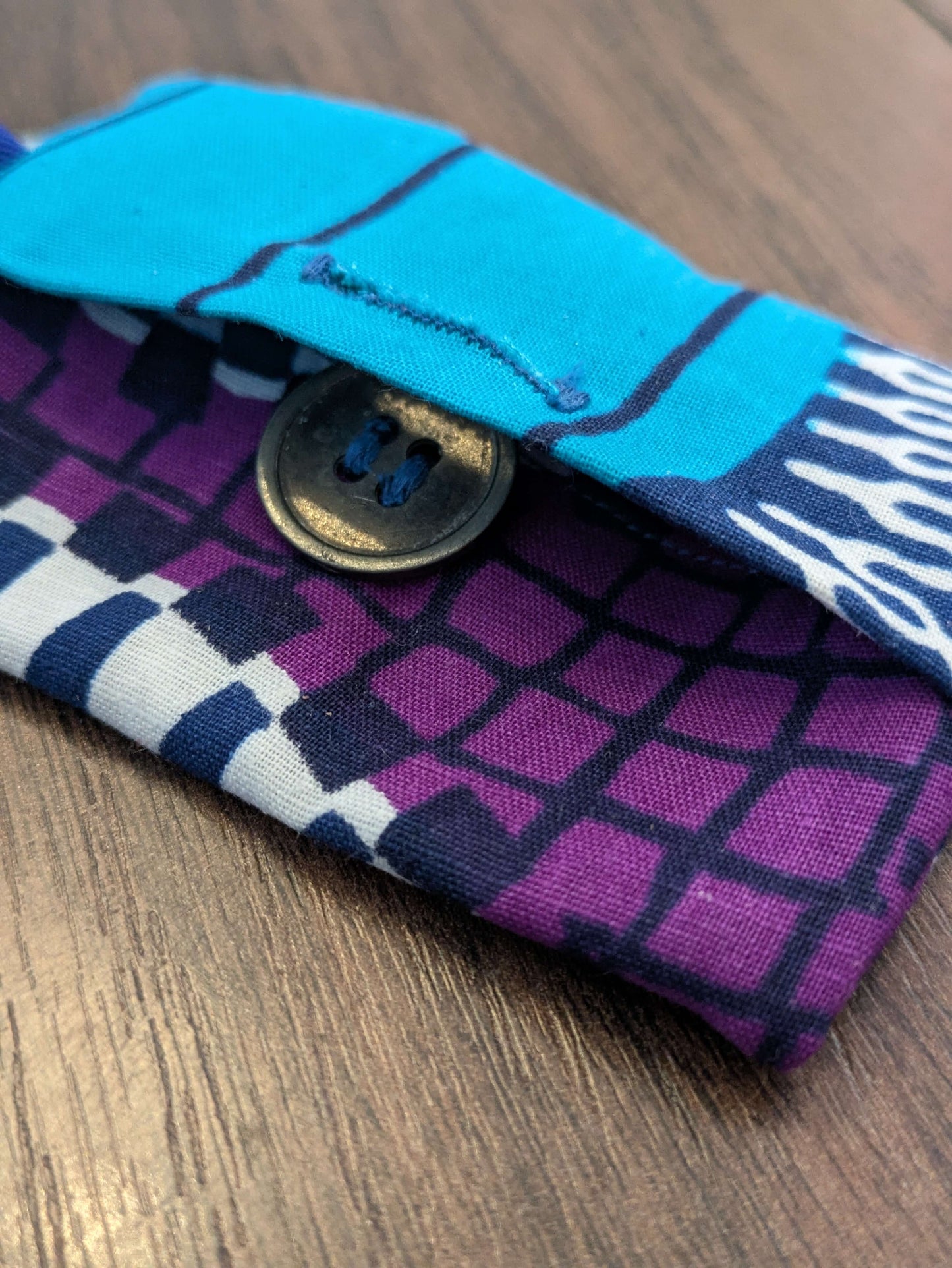 African print poo bag holder