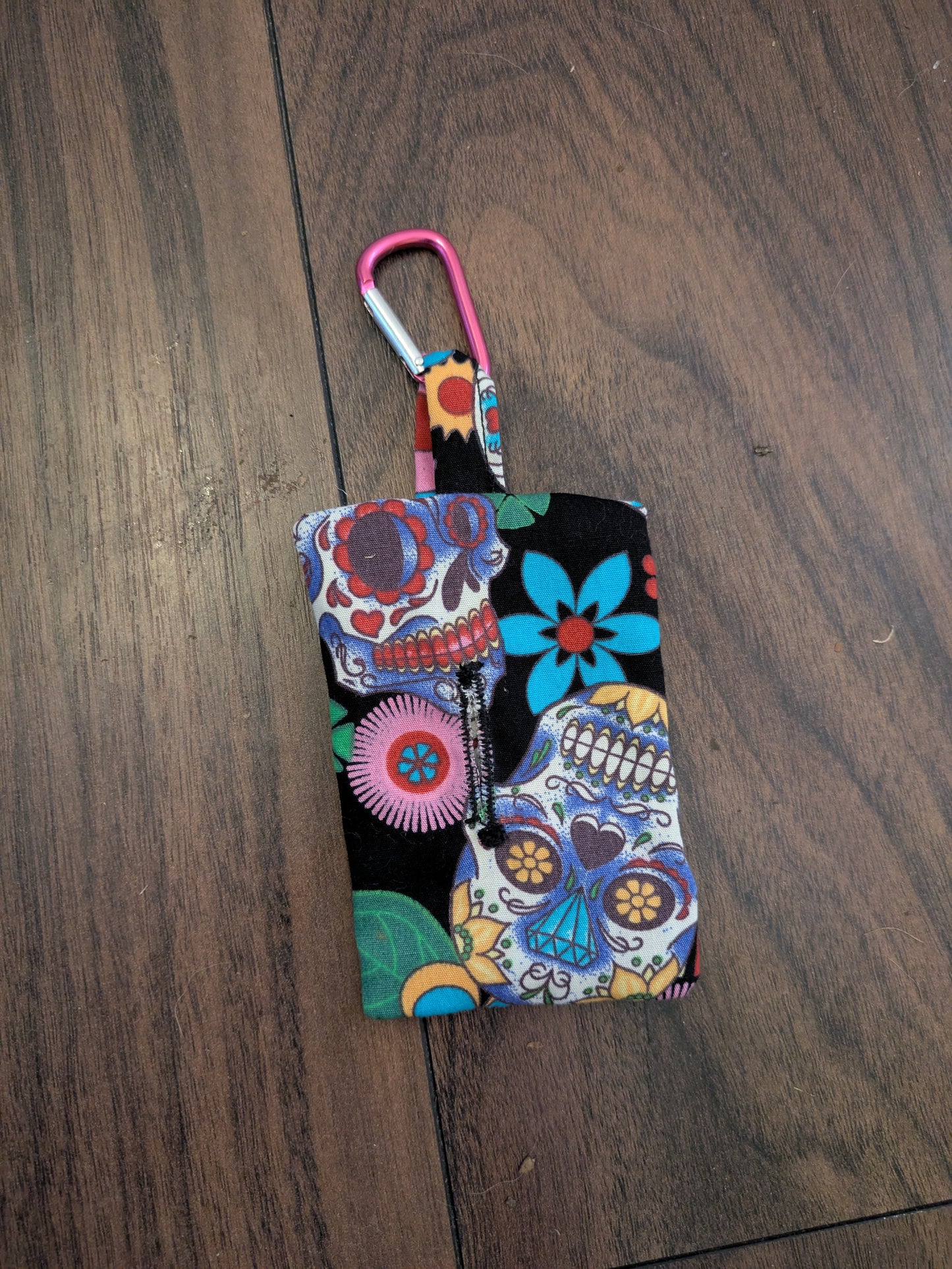 Sugar skull poo bag dispenser