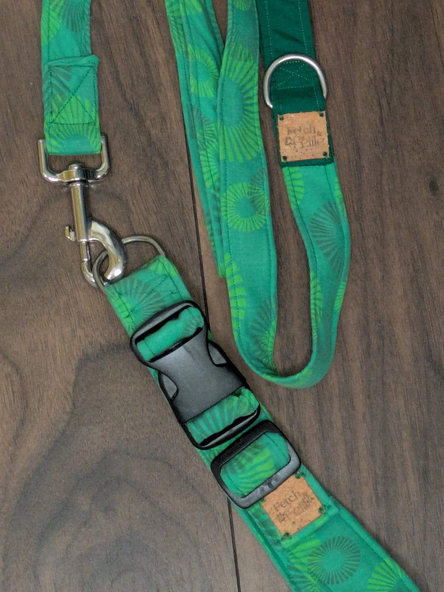 Green dog leash (4.5 foot) - Fetch & Fettle