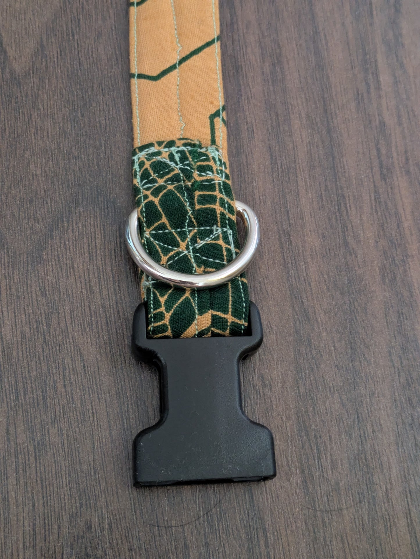 Spiderweb - upcycled dog collar (medium)