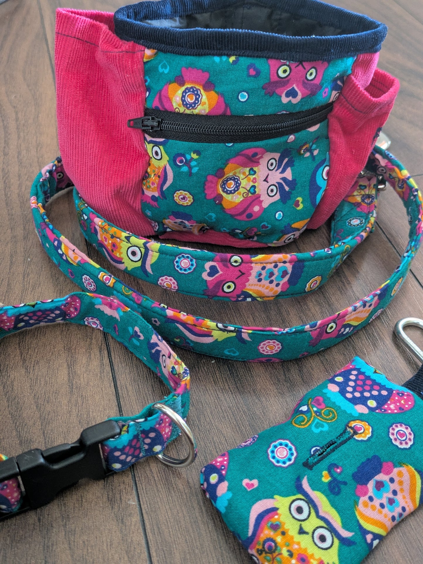 Bright owl dog collar (small)
