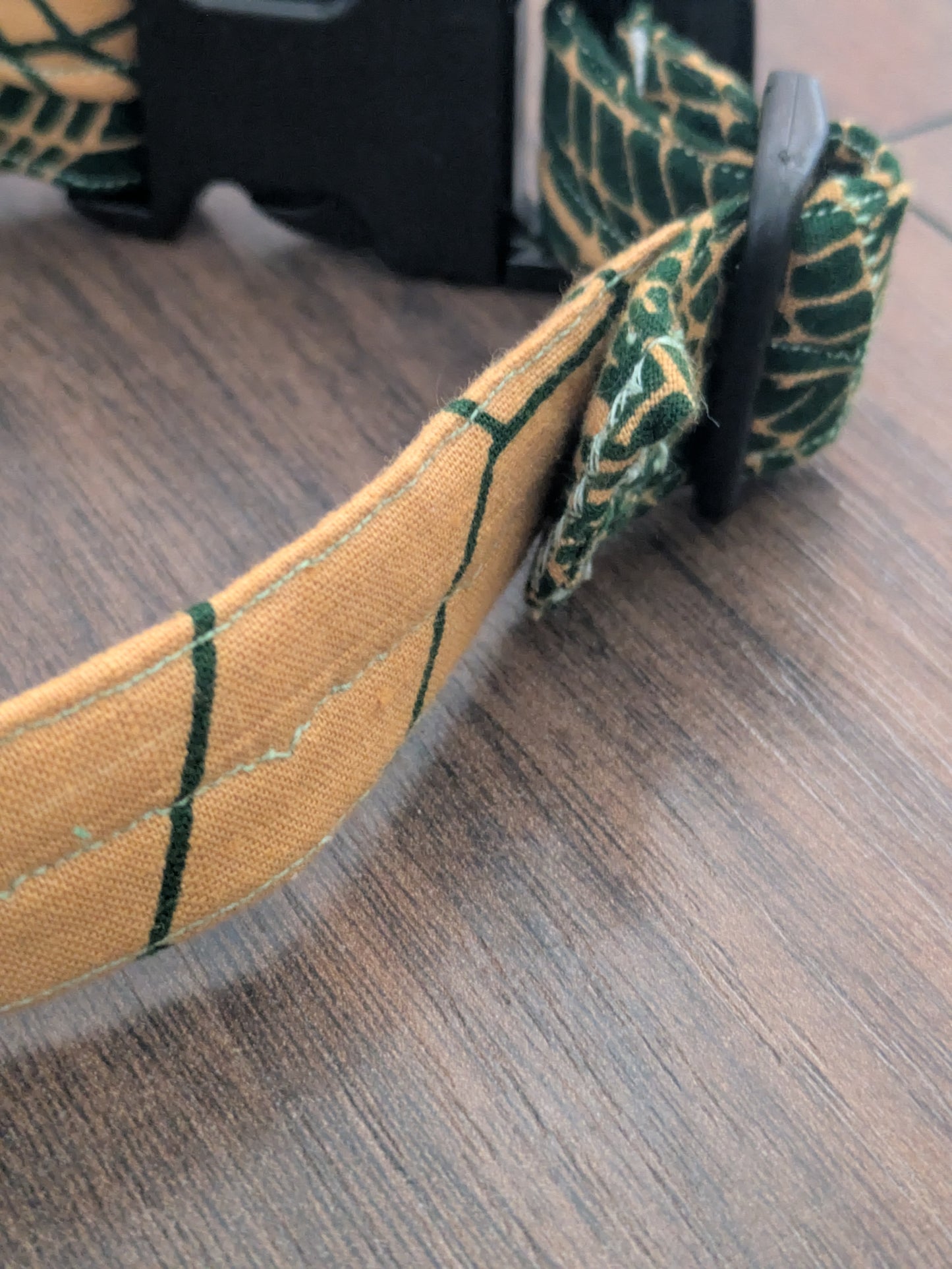 Spiderweb - upcycled dog collar (medium)