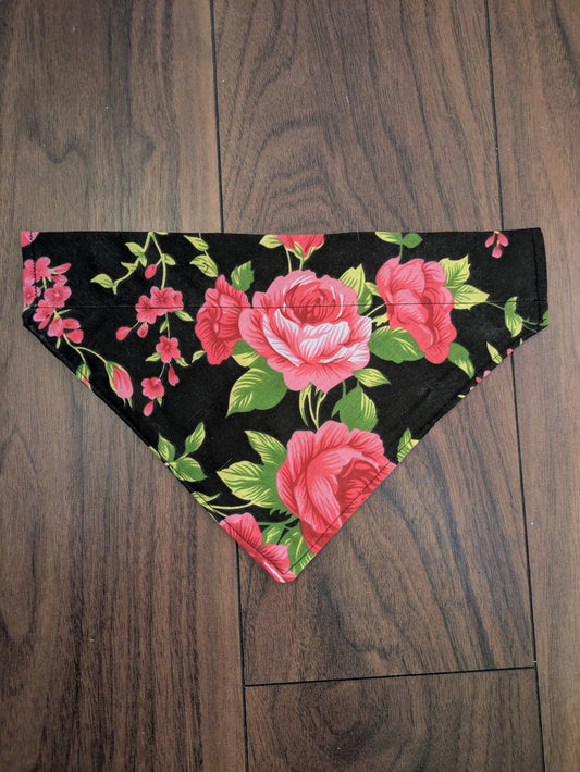 Rose Dog Bandana - L