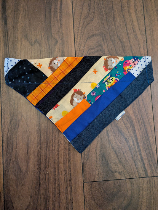 Fun Patchwork Dog Bandana - L/XL