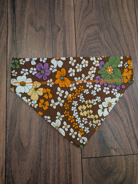 Retro Floral Dog Bandana