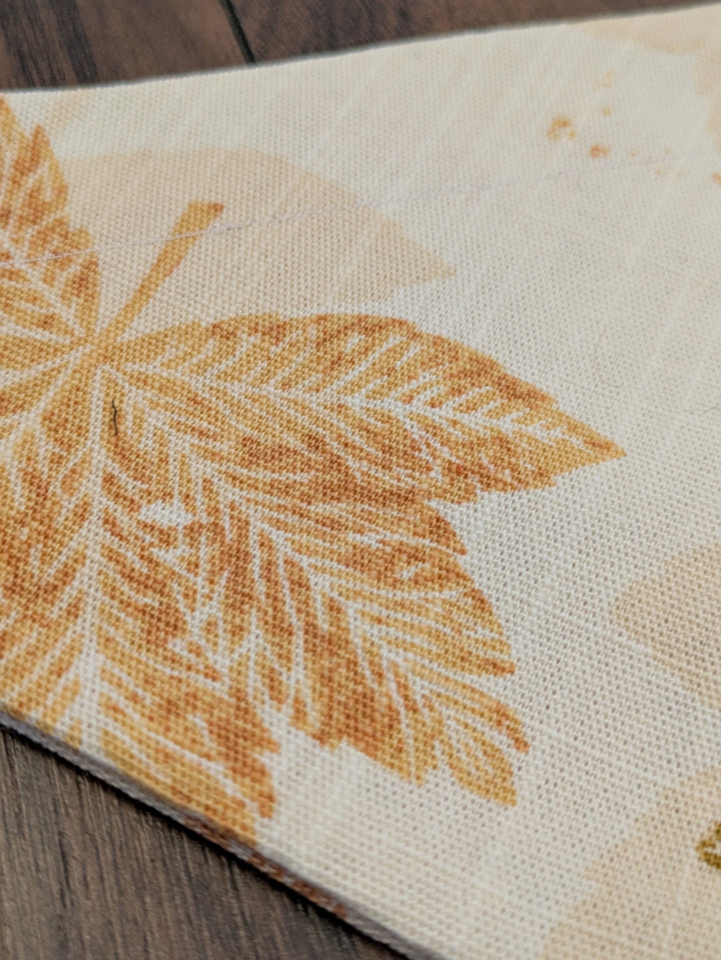 Leaf Print Dog Bandana - S