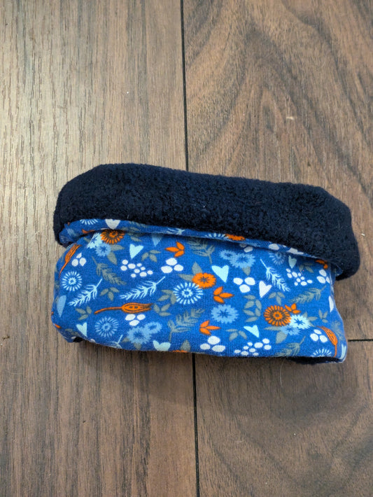 Blue heart upcycled Dog Scarf