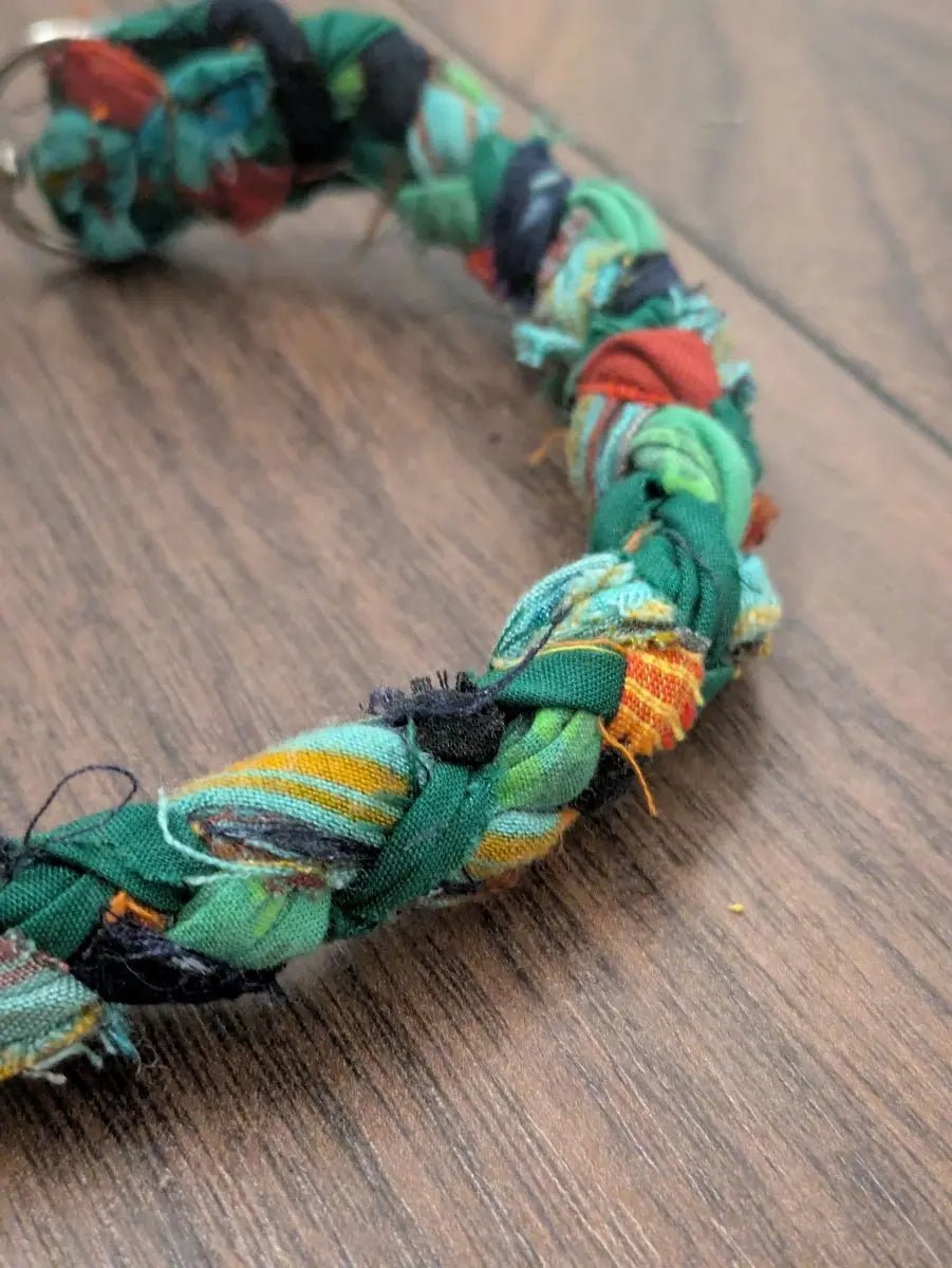 ID tag upcycled dog house collar - Small - Fetch & Fettle