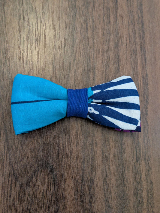 Eco friendly dog bow tie small, zero waste, ethical, sustainable, over the collar, African summer print - unique dog accessory