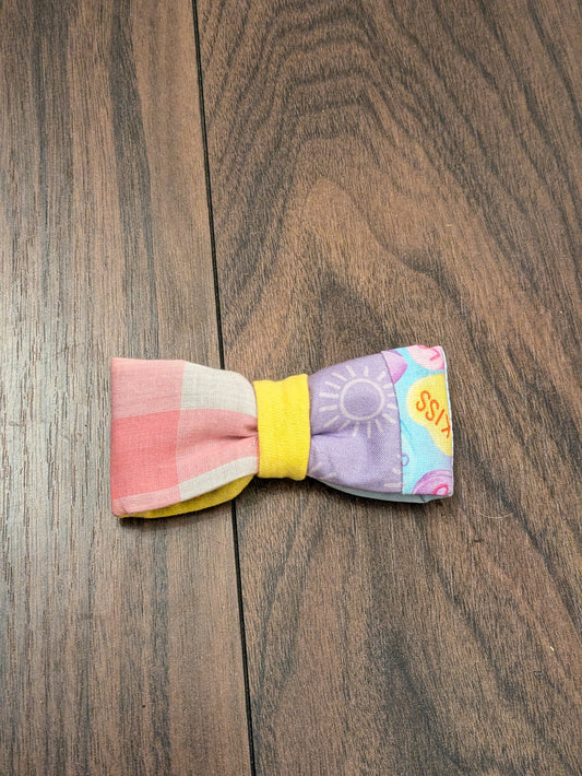 Love heart pastel dog bow tie - XS/S