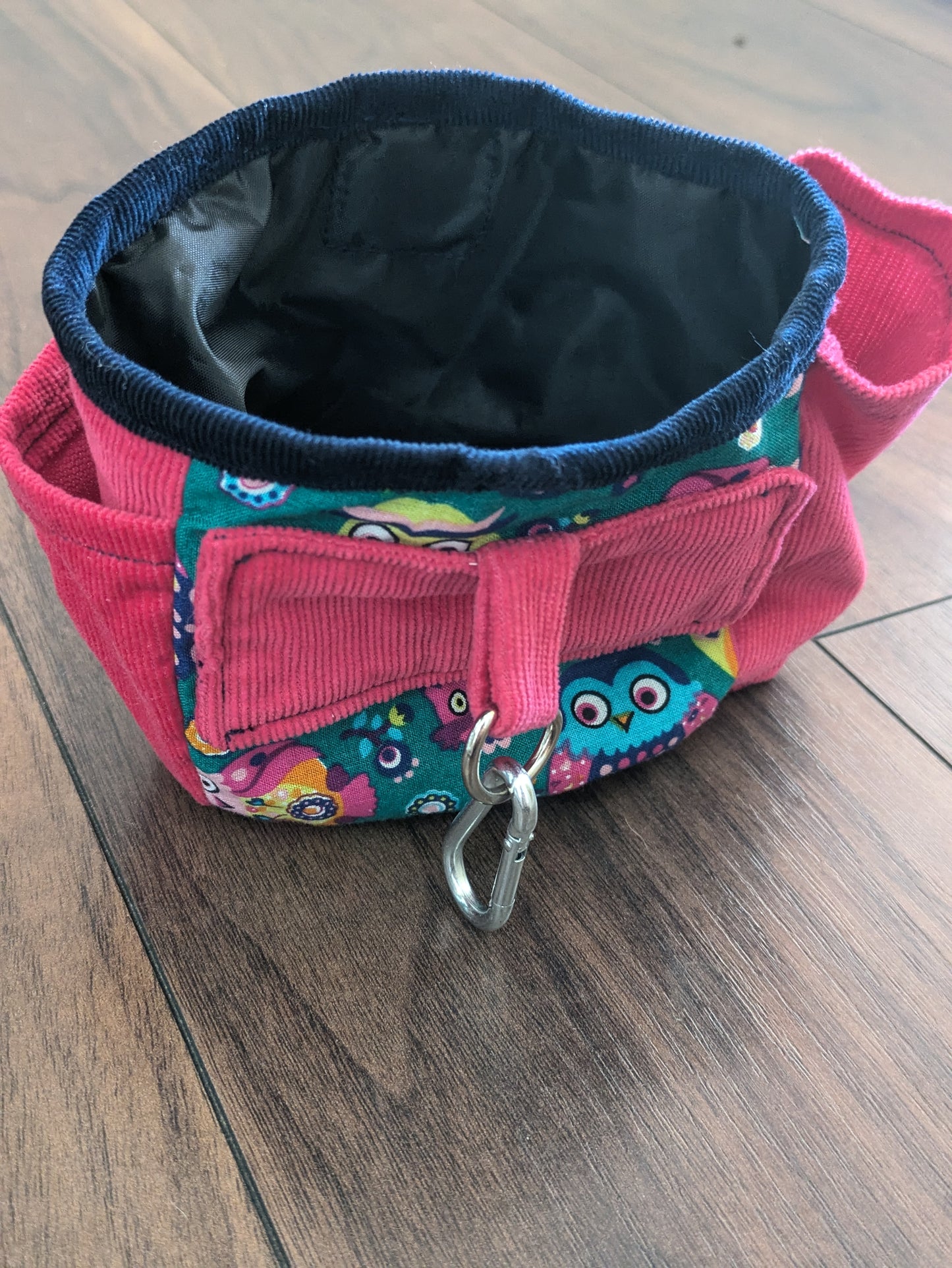 Bright owl - dog treat pouch