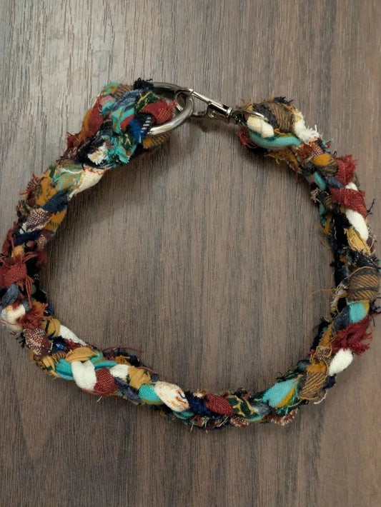 Rustic soft dog house collar - Medium - Fetch & Fettle