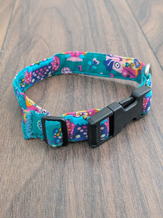 Bright owl dog collar (small)