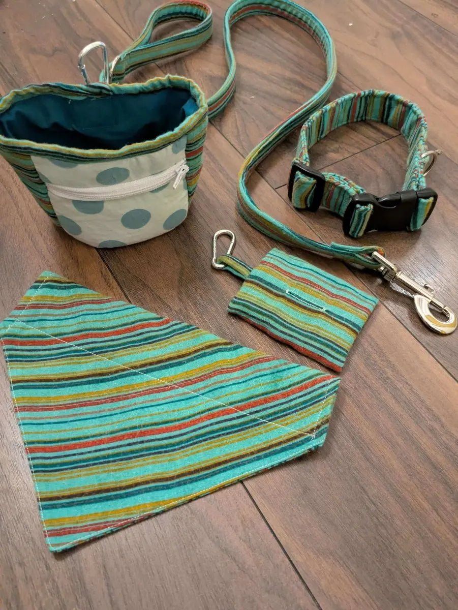 Turquoise spice - dog bandana - Fetch & Fettle