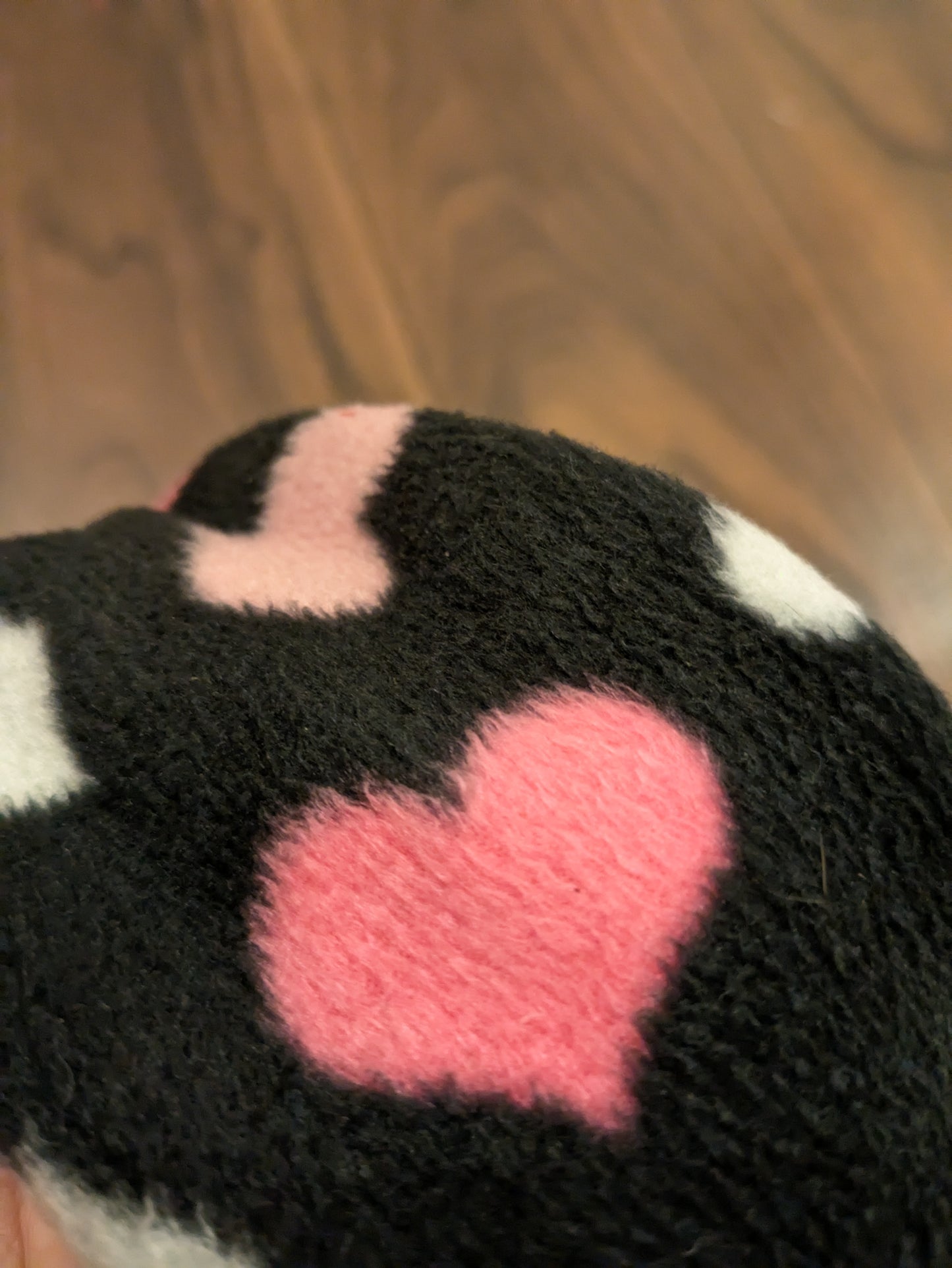 Dog infinity scarf double hearts