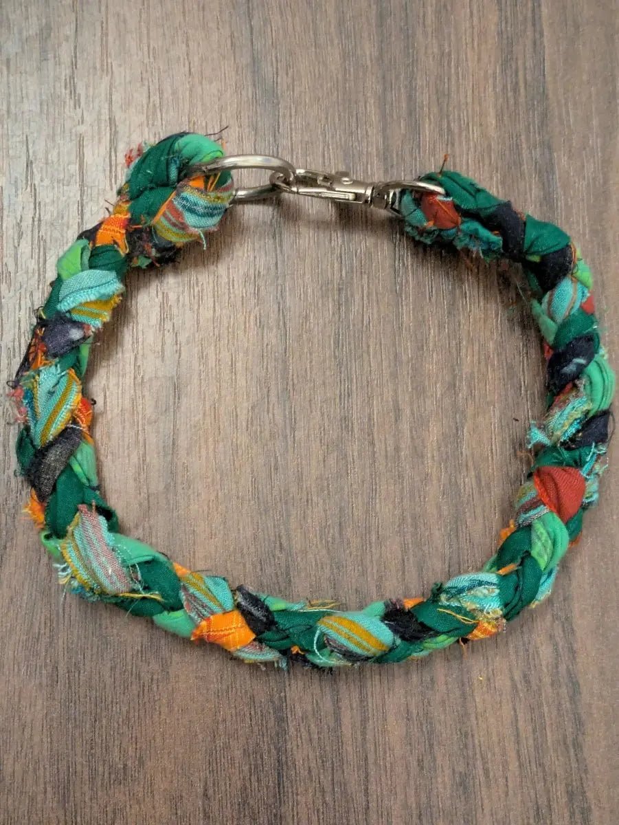 ID tag upcycled dog house collar - Small - Fetch & Fettle