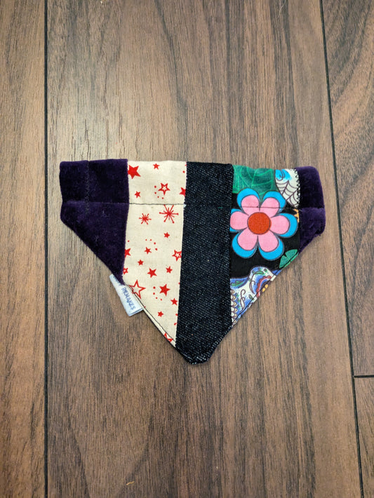 Patchwork Dog Bandana - XS
