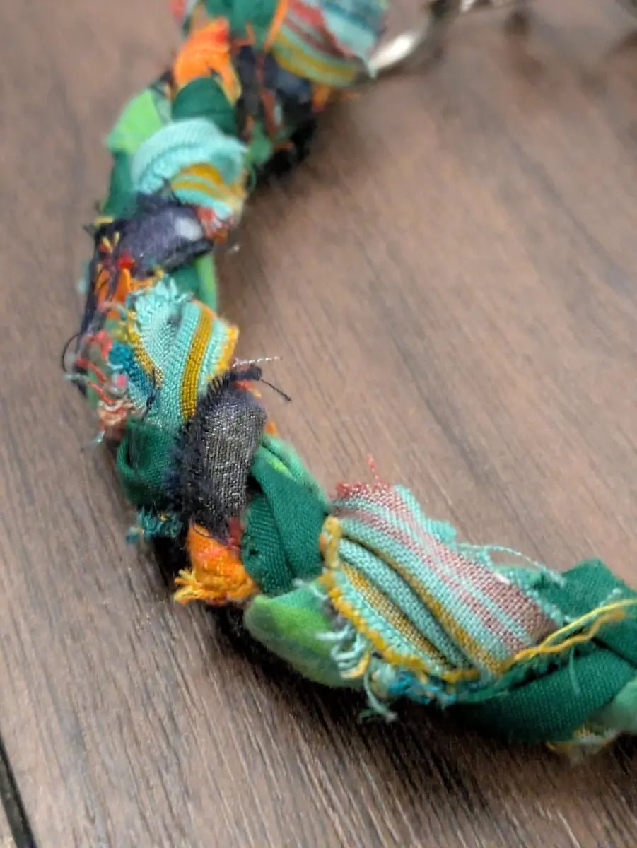 ID tag upcycled dog house collar - Small - Fetch & Fettle